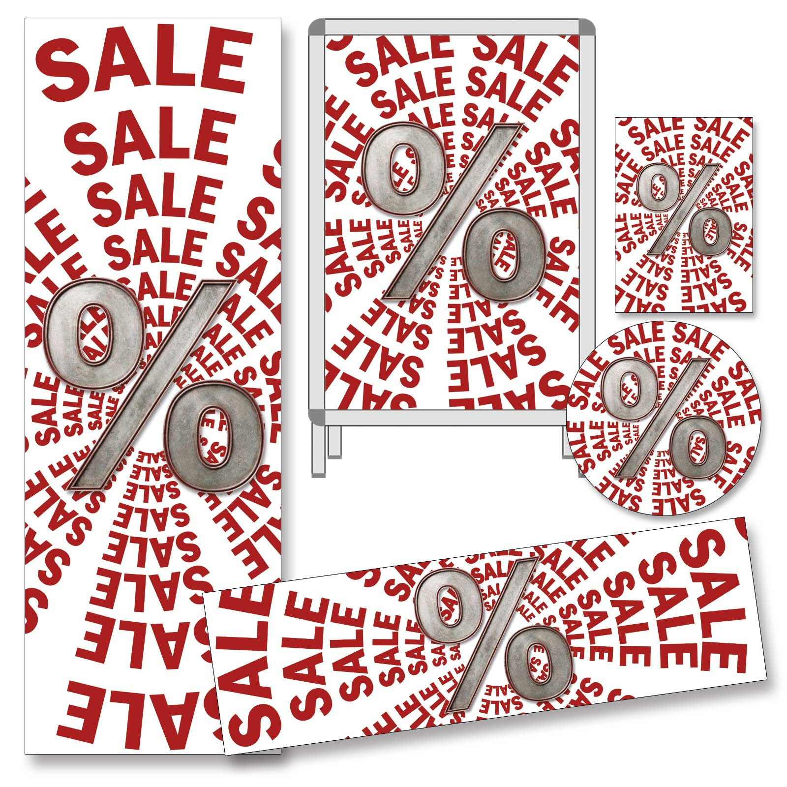 Plakat-Sortiment Sale Impact, 5-teilig