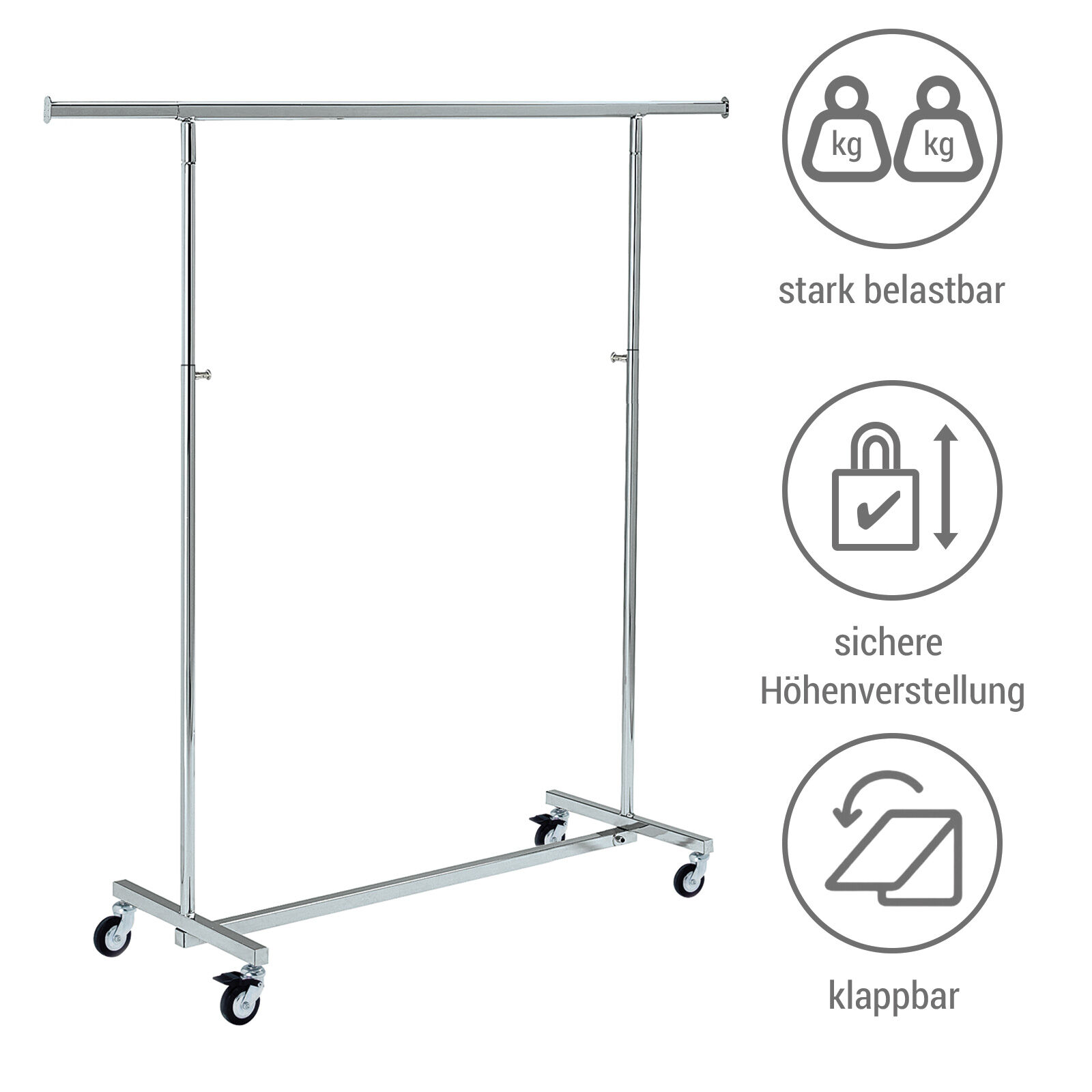 Rollstnder Plasa, verchromt Bild 3