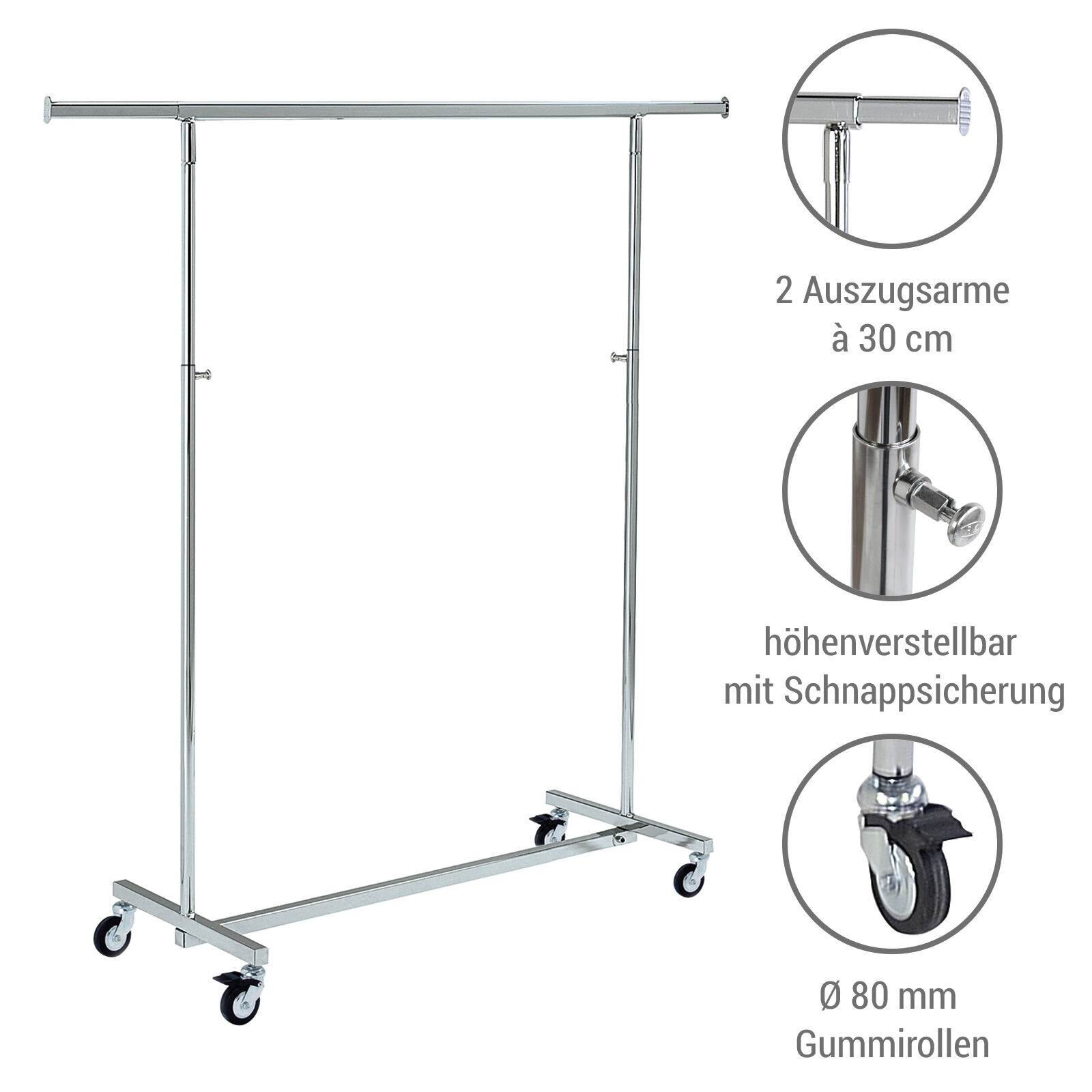 Rollstnder Plasa, verchromt Bild 4