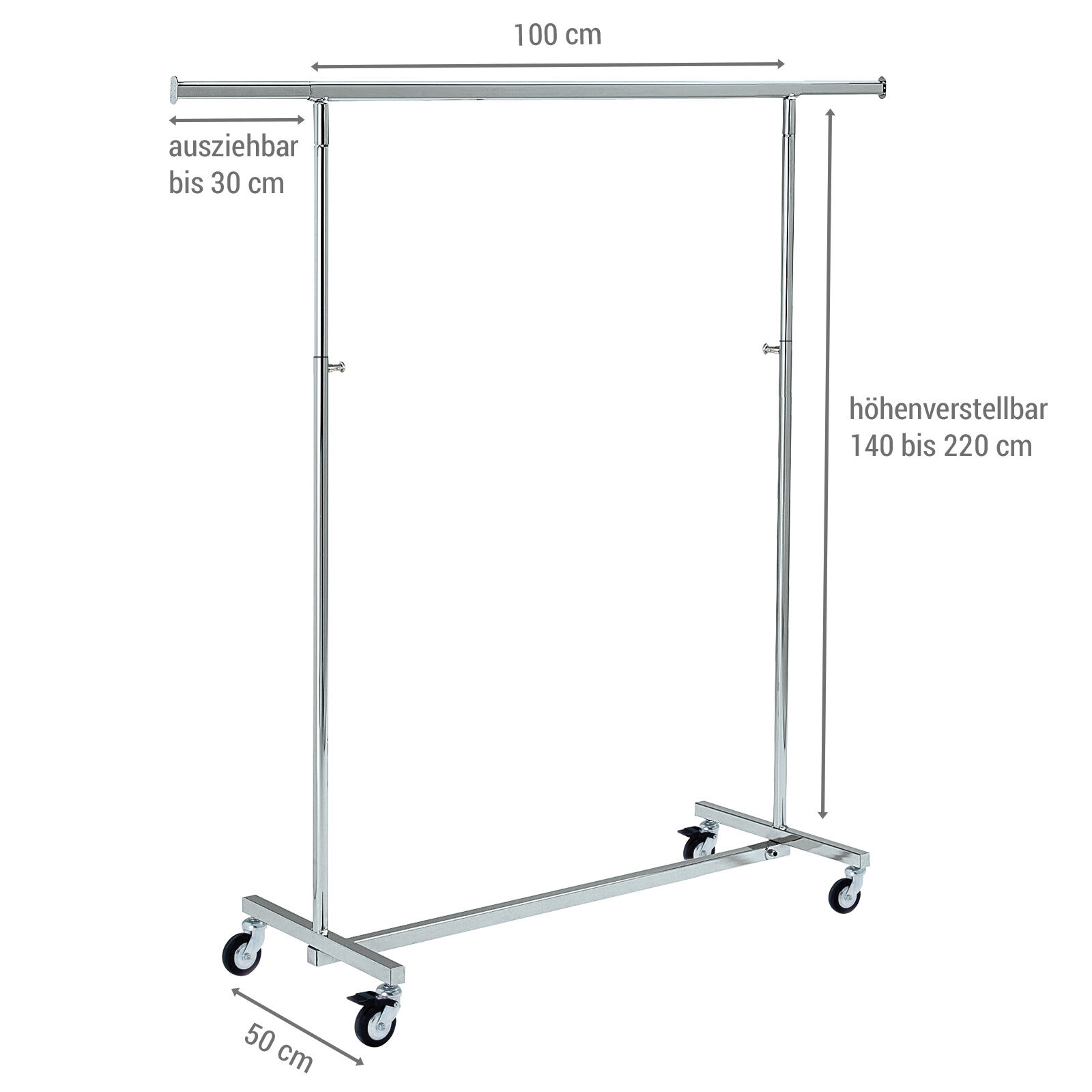 Rollstnder Plasa, verchromt Bild 5