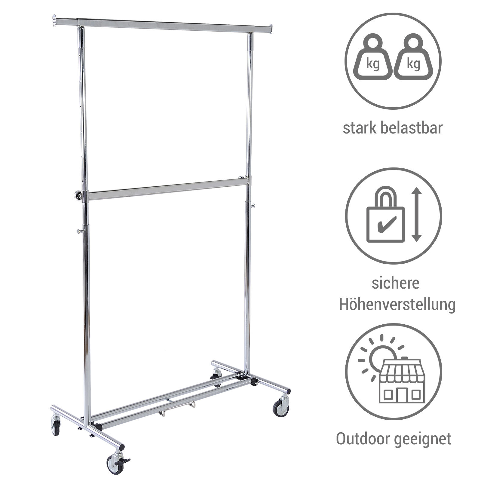 Reiserollstnder Premium mit 2. Tragestange Bild 3