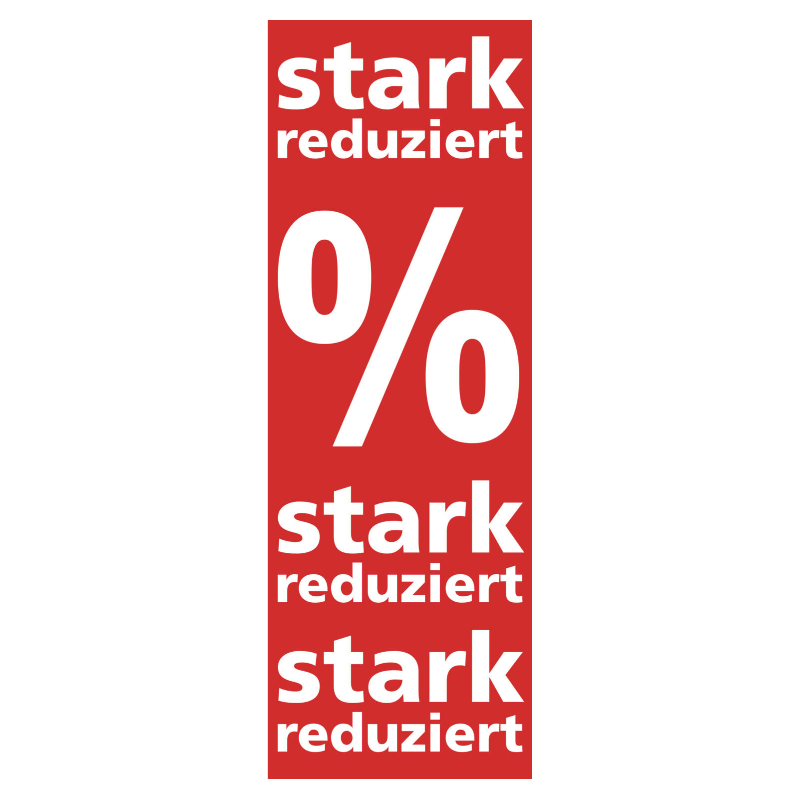 Langbahn stark red. % stark red.