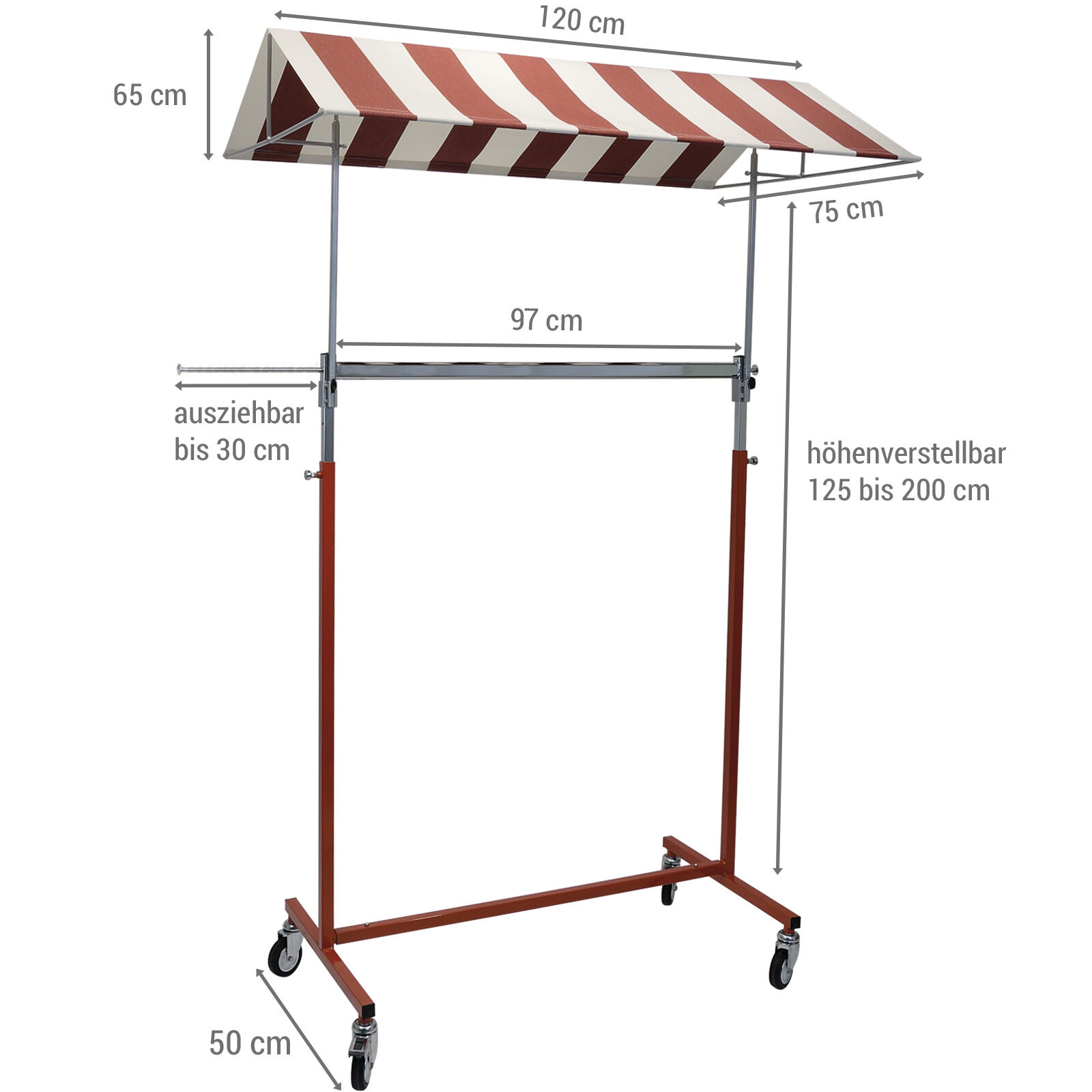 Rollstnder Sina mit Markisendach Bild 5