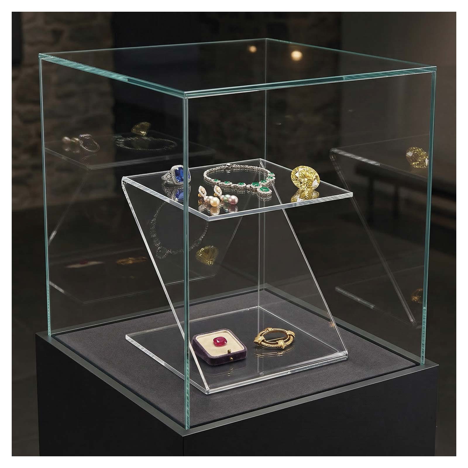 Z-St�nder aus Acrylglas