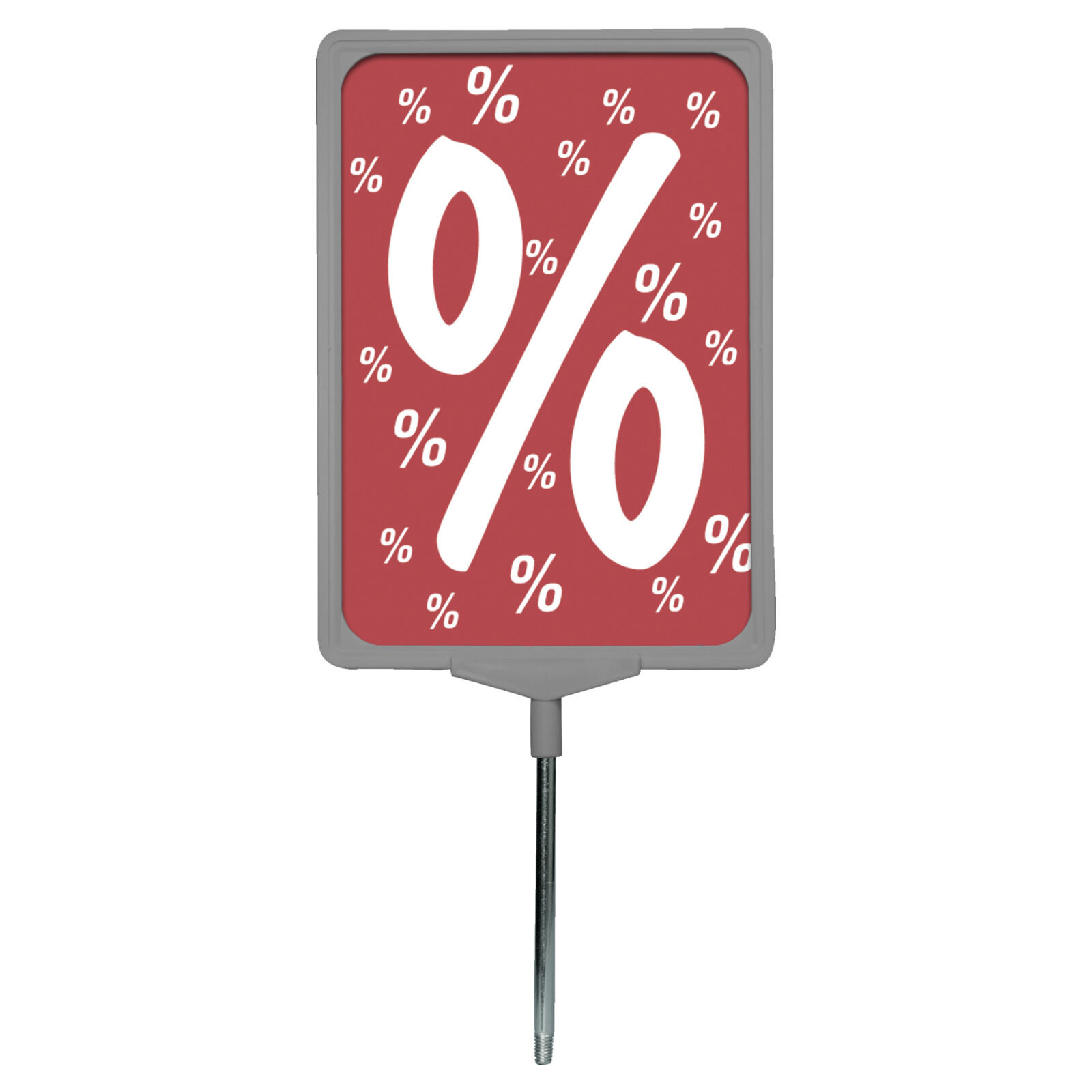 Plakatrahmen A4 silbergrau, mit Standrohr M10 Bild 2
