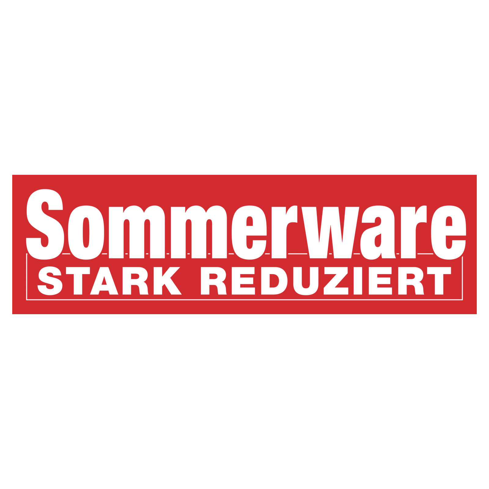 Papierplakat Sommerware stark reduziert 100x30 cm