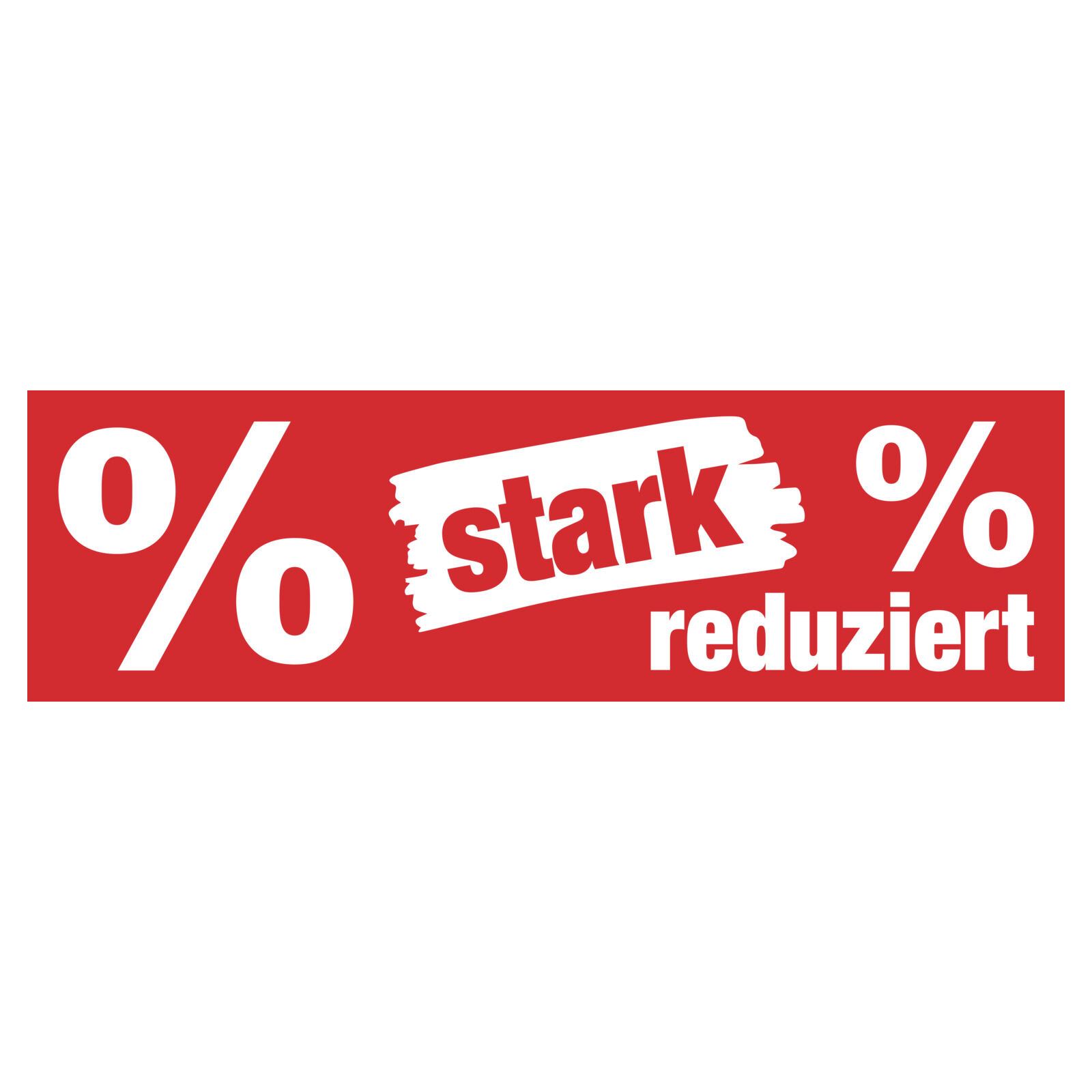 Papierplakat Wischer stark reduziert %