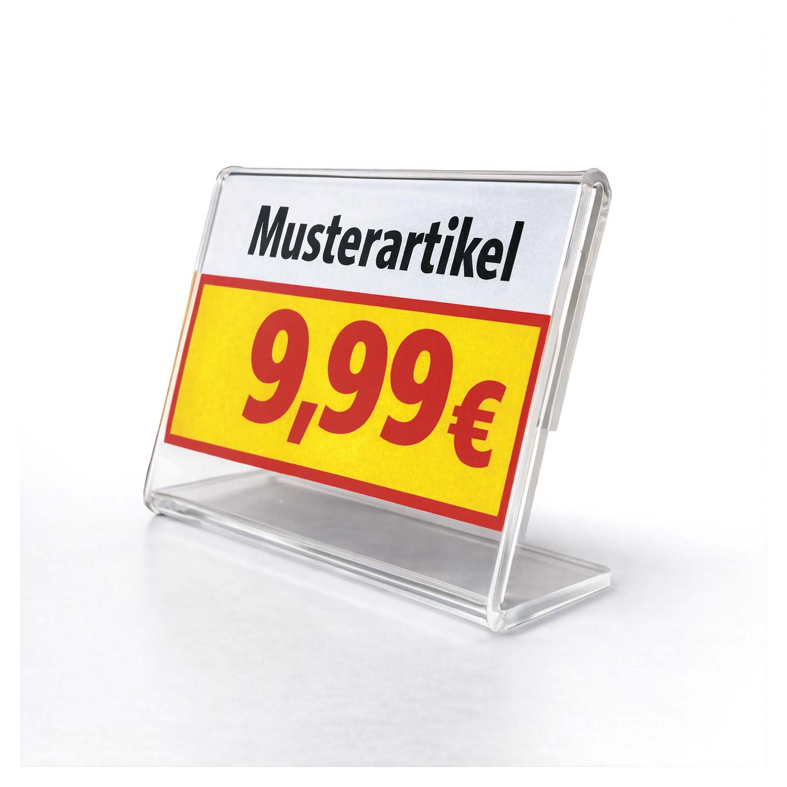 Preisschildhalter Querformat B60�H40mm aus Acryl