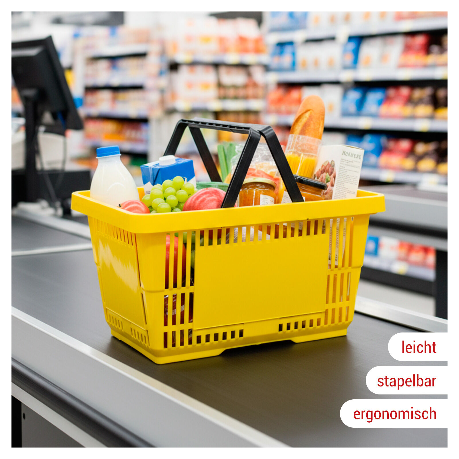 Einkaufskorb Basic gelb Bild 2