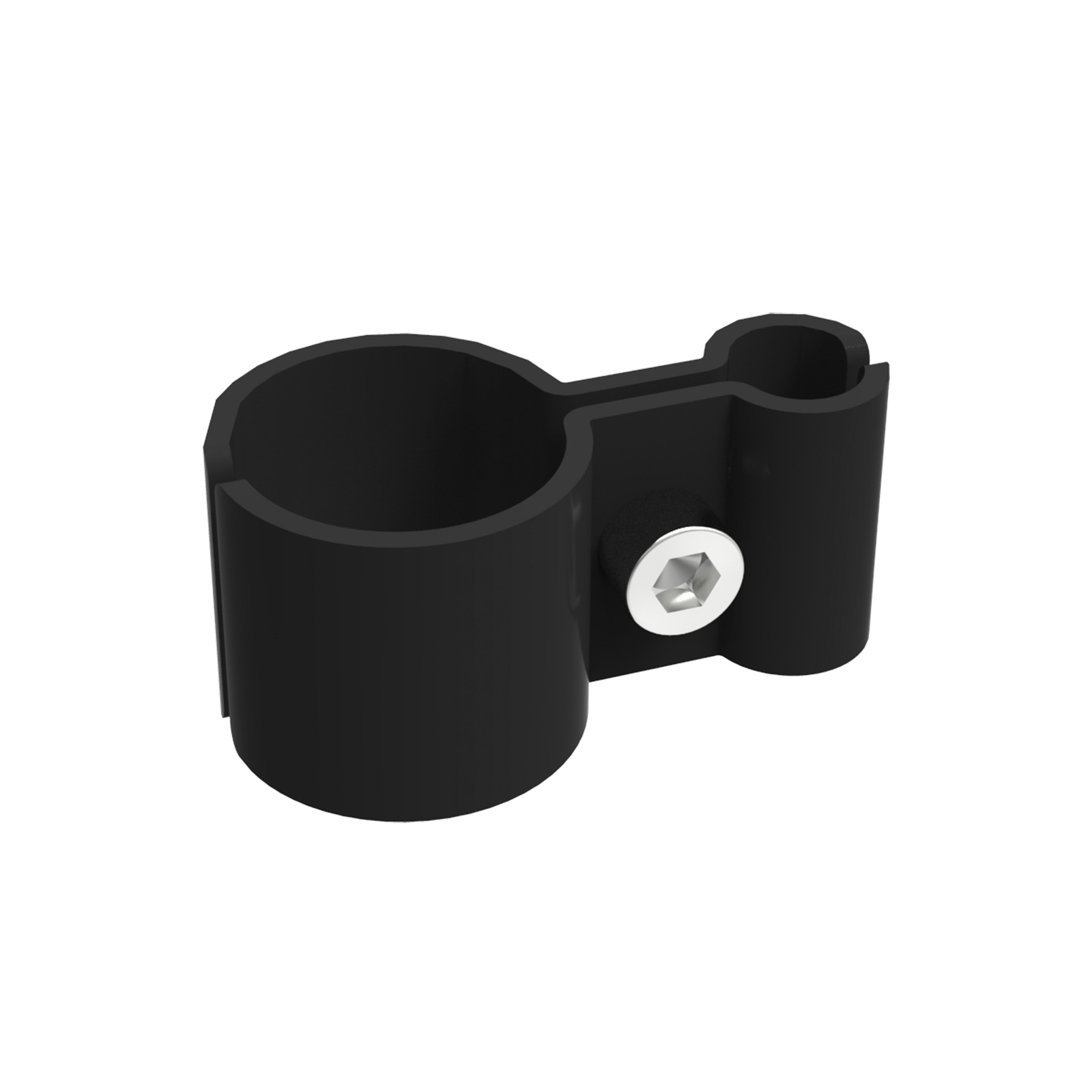 Drahtgitterverbinder 25, schwarz matt, 57x30x25 mm