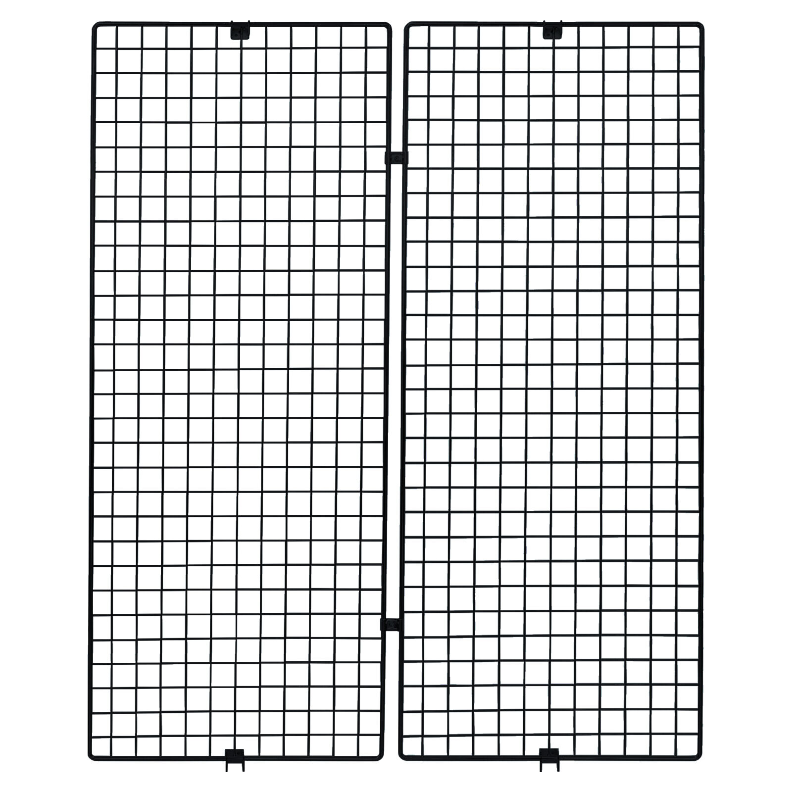 Ladenbau-Wandgitter H=150 cm, schwarz