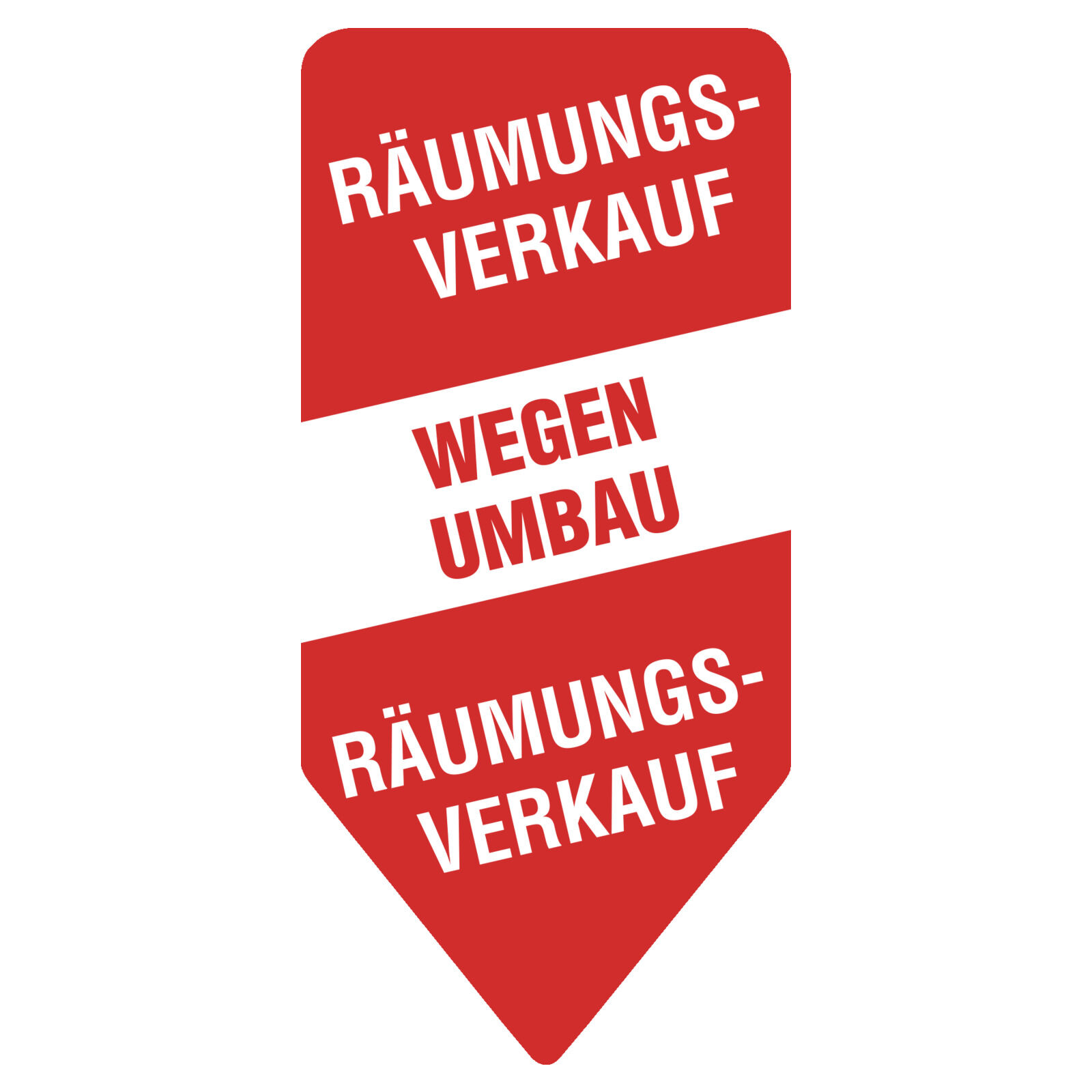 Pfeil-Display RUMUNGS-VERKAUF wg. Umbau