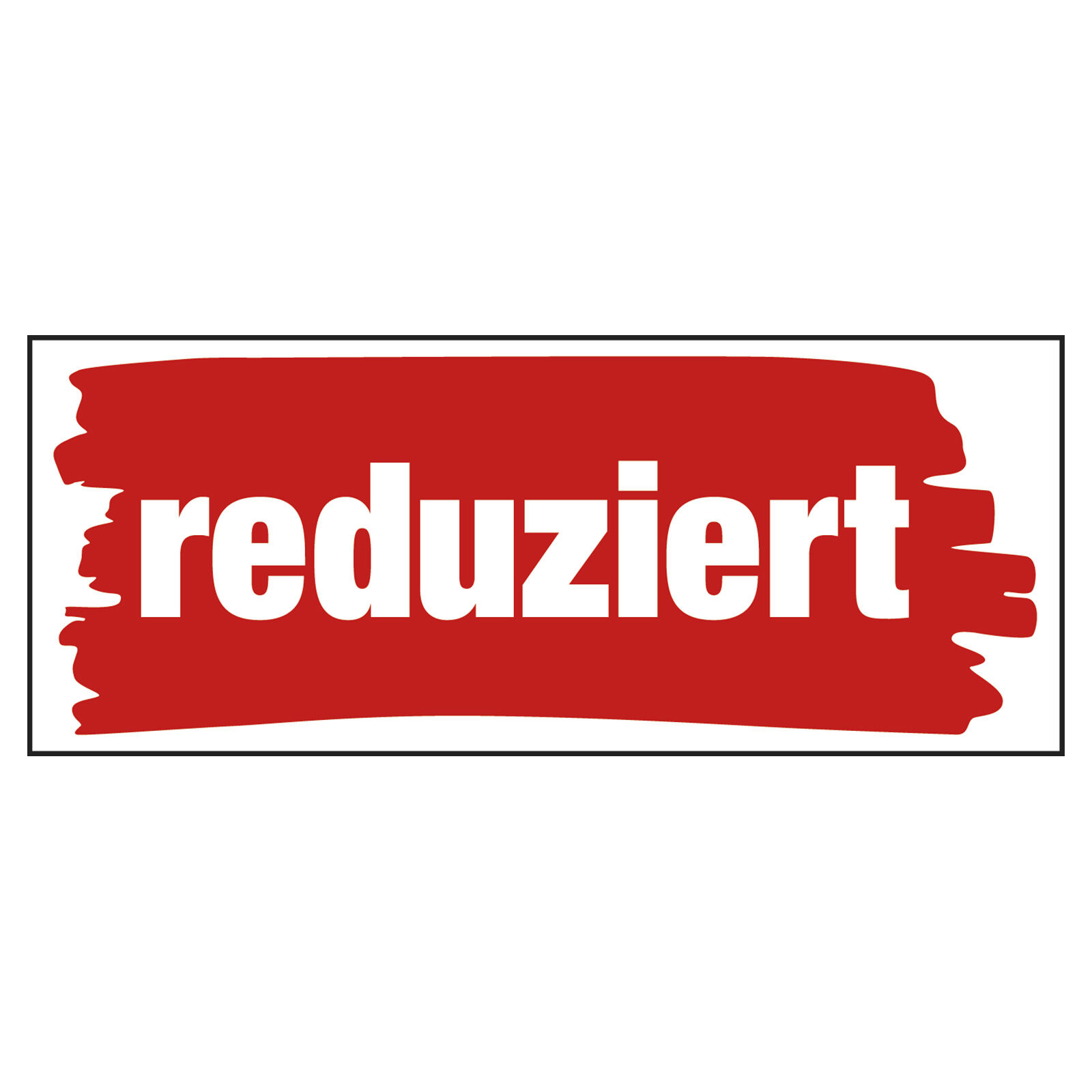 Aufkleber Motiv reduziert