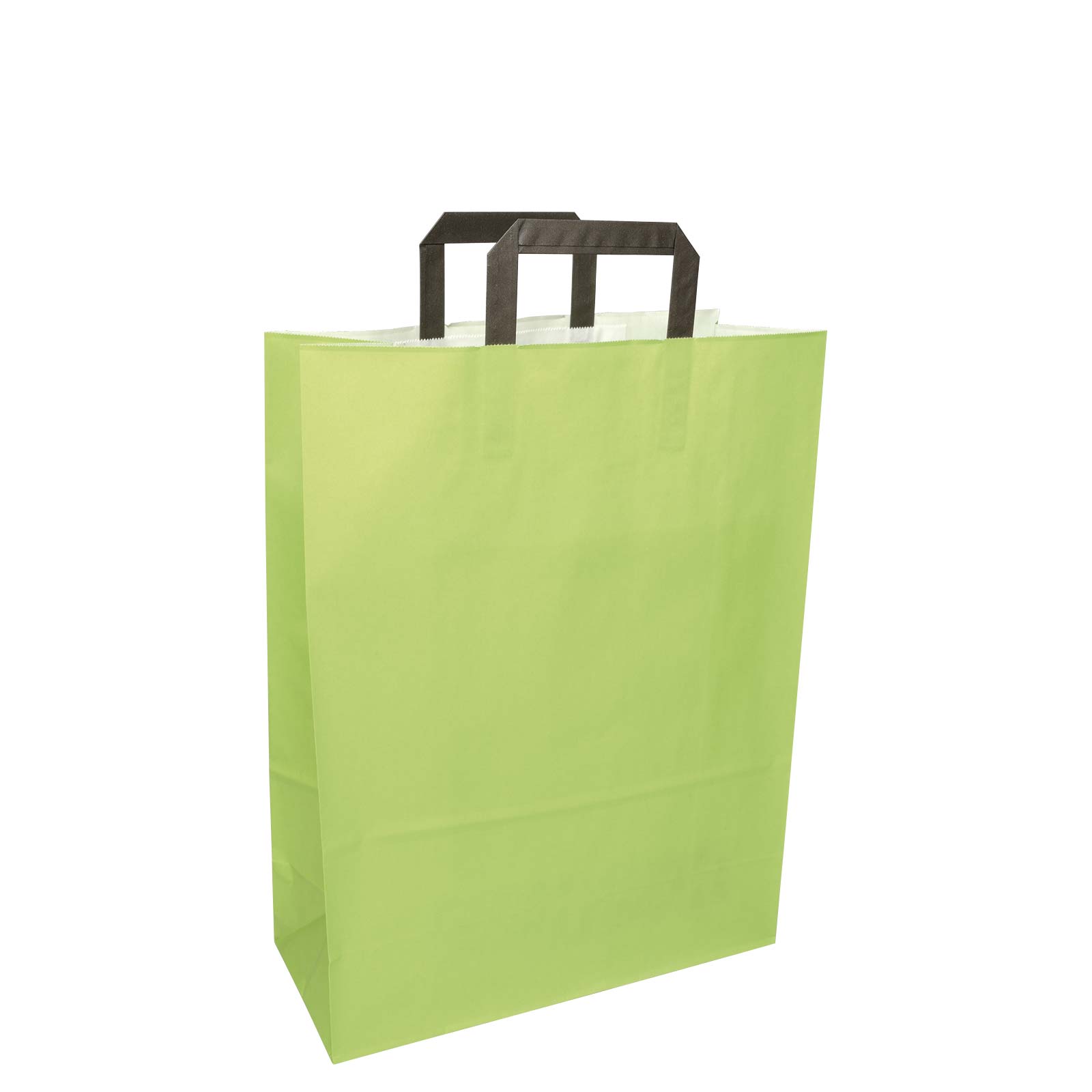 Papiertragetaschen farbig mit Flachhenkel Bild 2