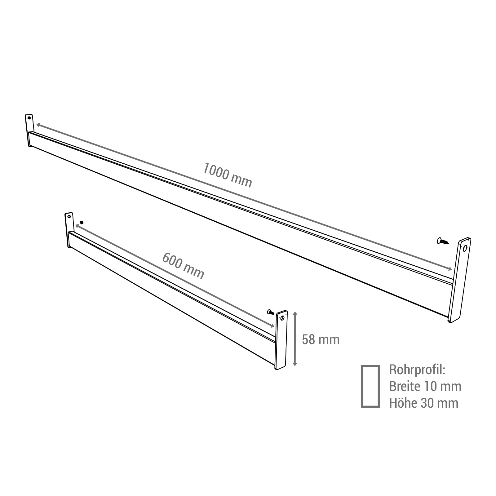 Unterschraub-Tragestange Venezia Bild 4
