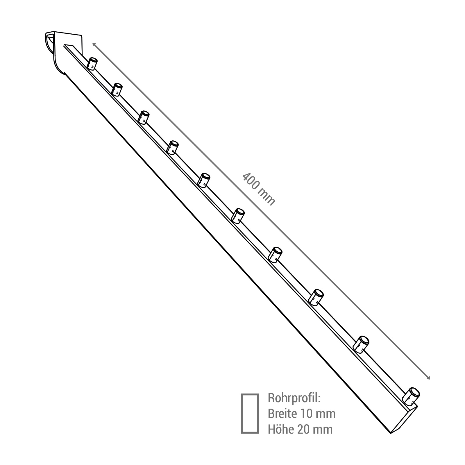 Abhngearm Venezia, Schrg Bild 3