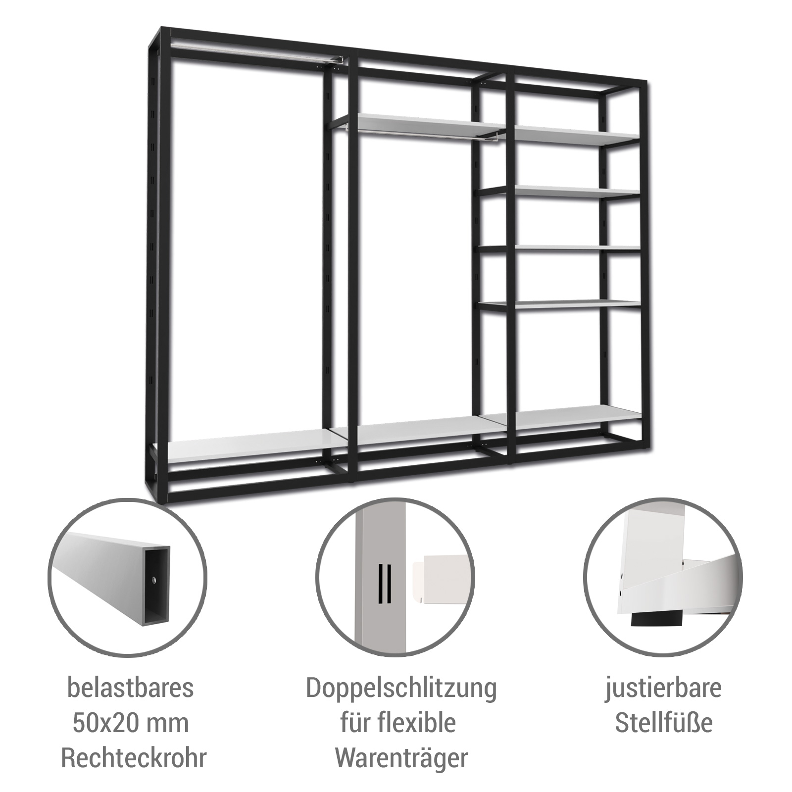 Ladenbausystem Venezia 8 FB 2 TS, Breite 320 cm Bild 3