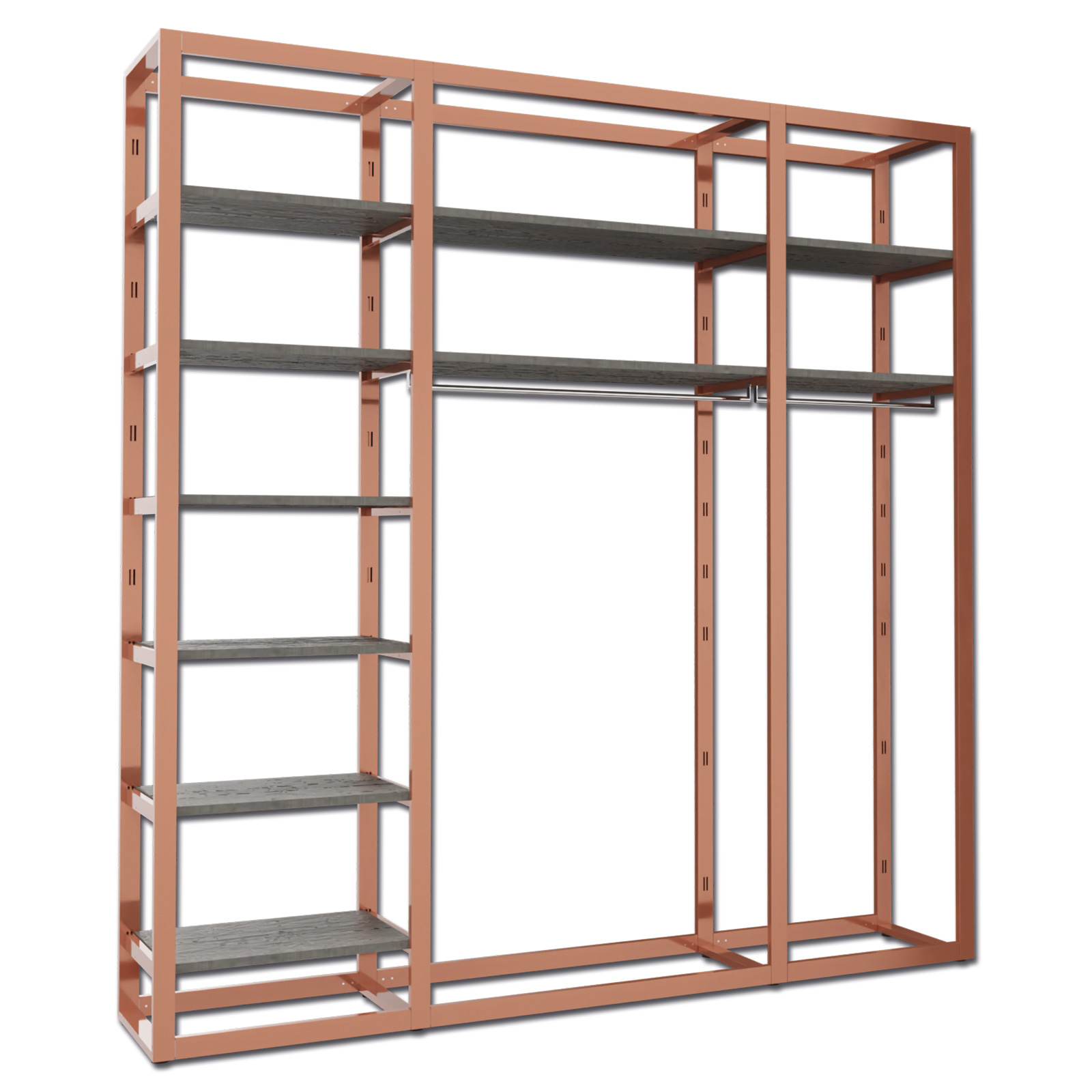Ladenbausystem Venezia Kupfer, 10 FB 2 TS K/G Breite 222