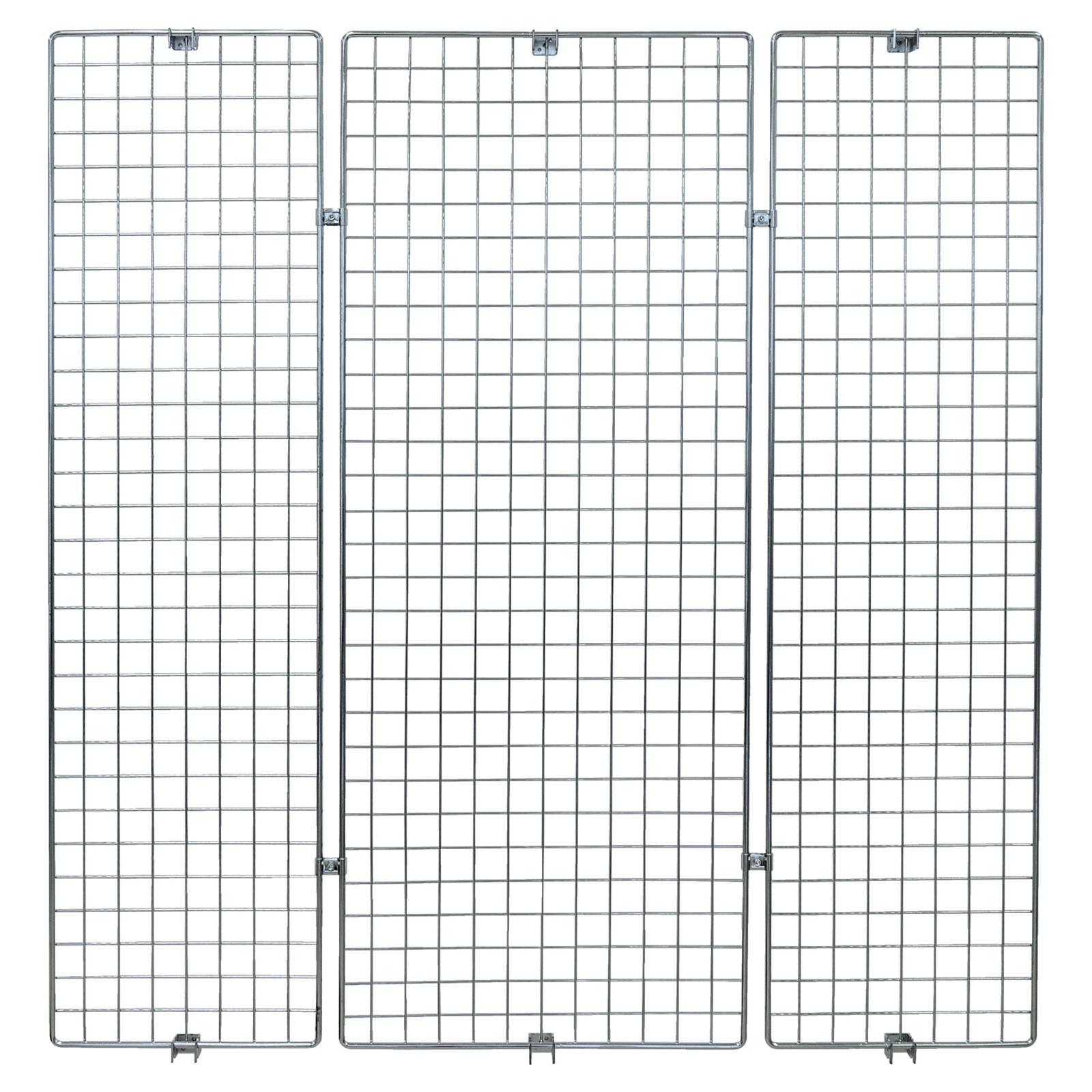 Ladenbau Wandgitter H=150 cm, verchromt 2 x B=40cm, 1 x B=60 Bild 5