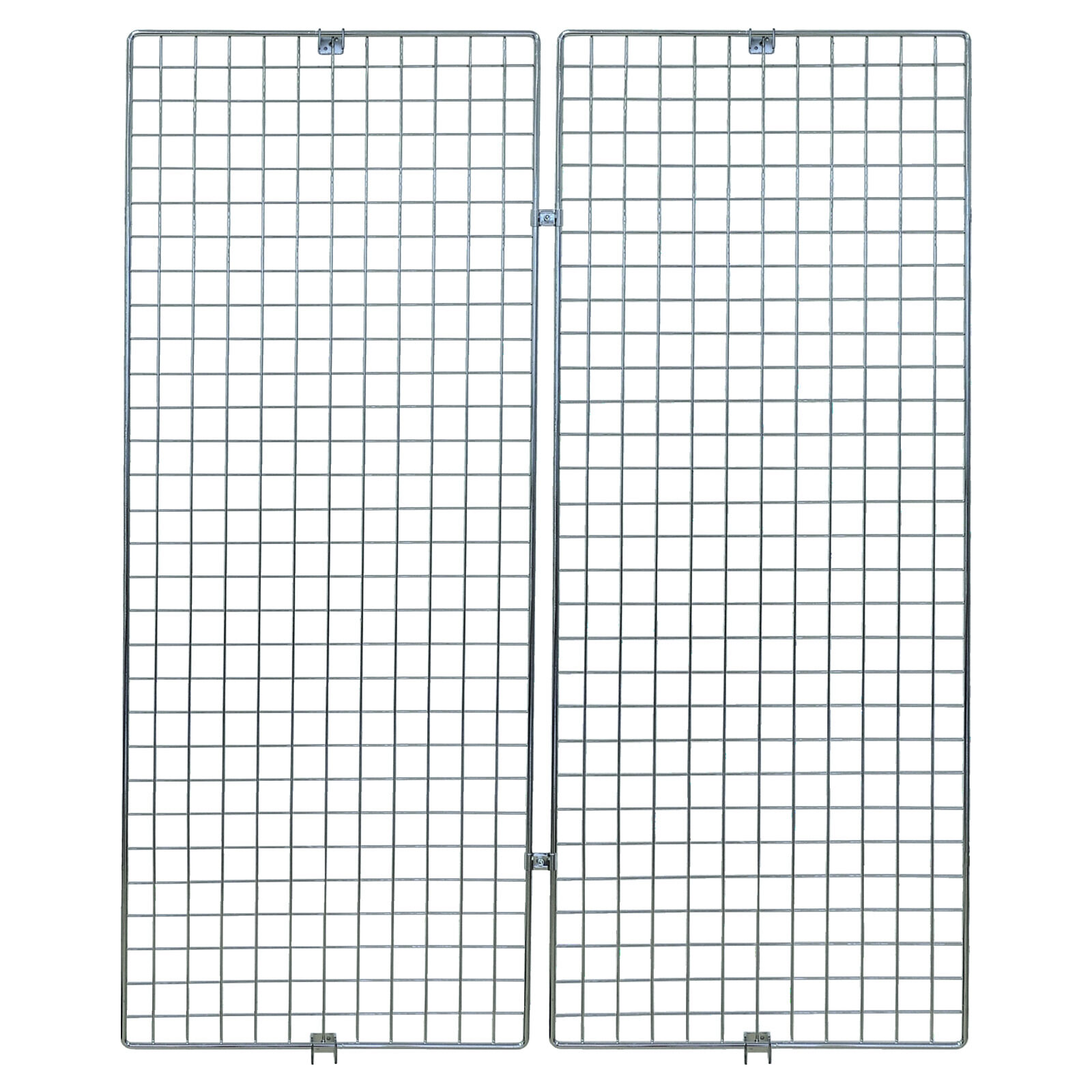 Ladenbau-Wandgitter H=150 cm, verchromt