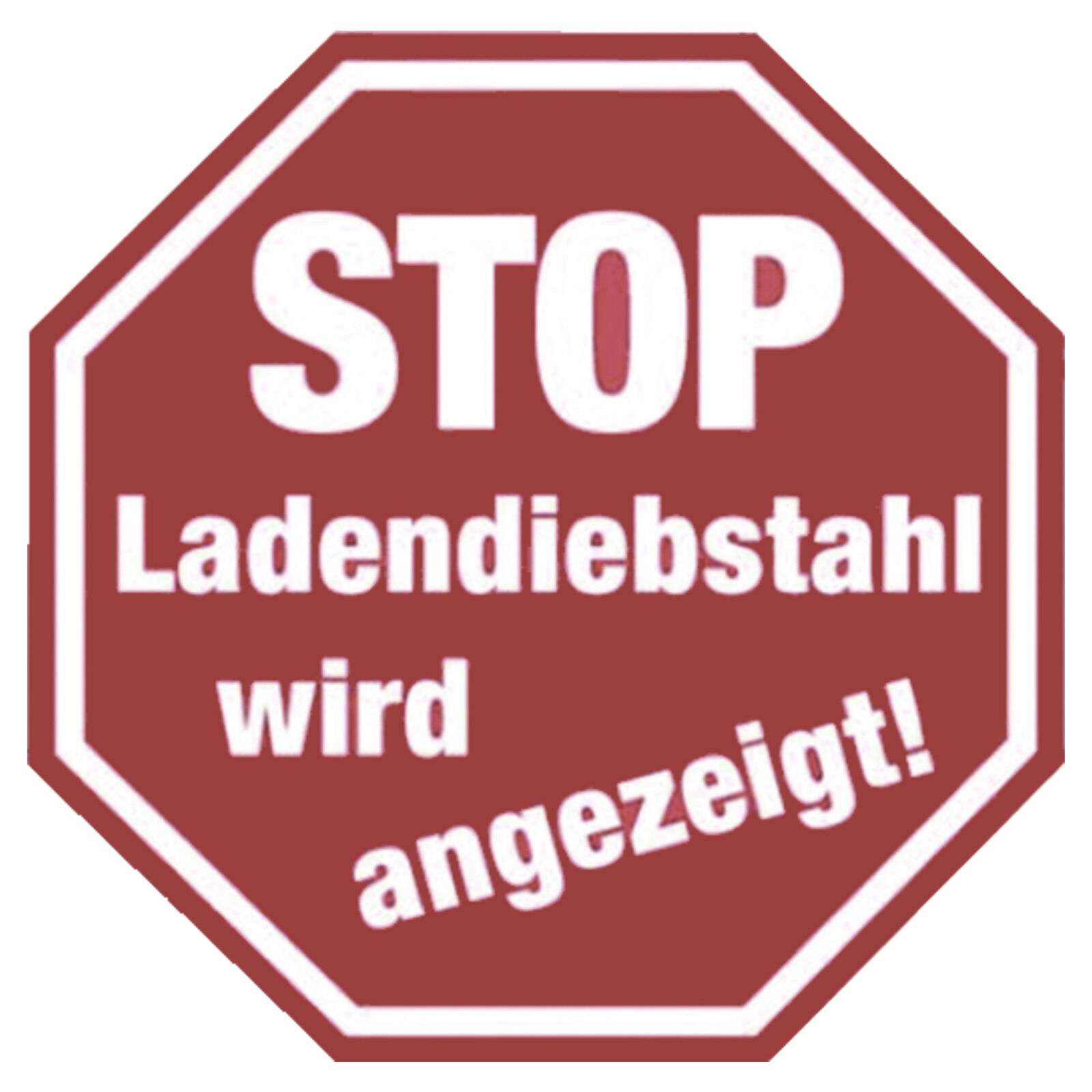 Hinweisschild Ladendiebstahl