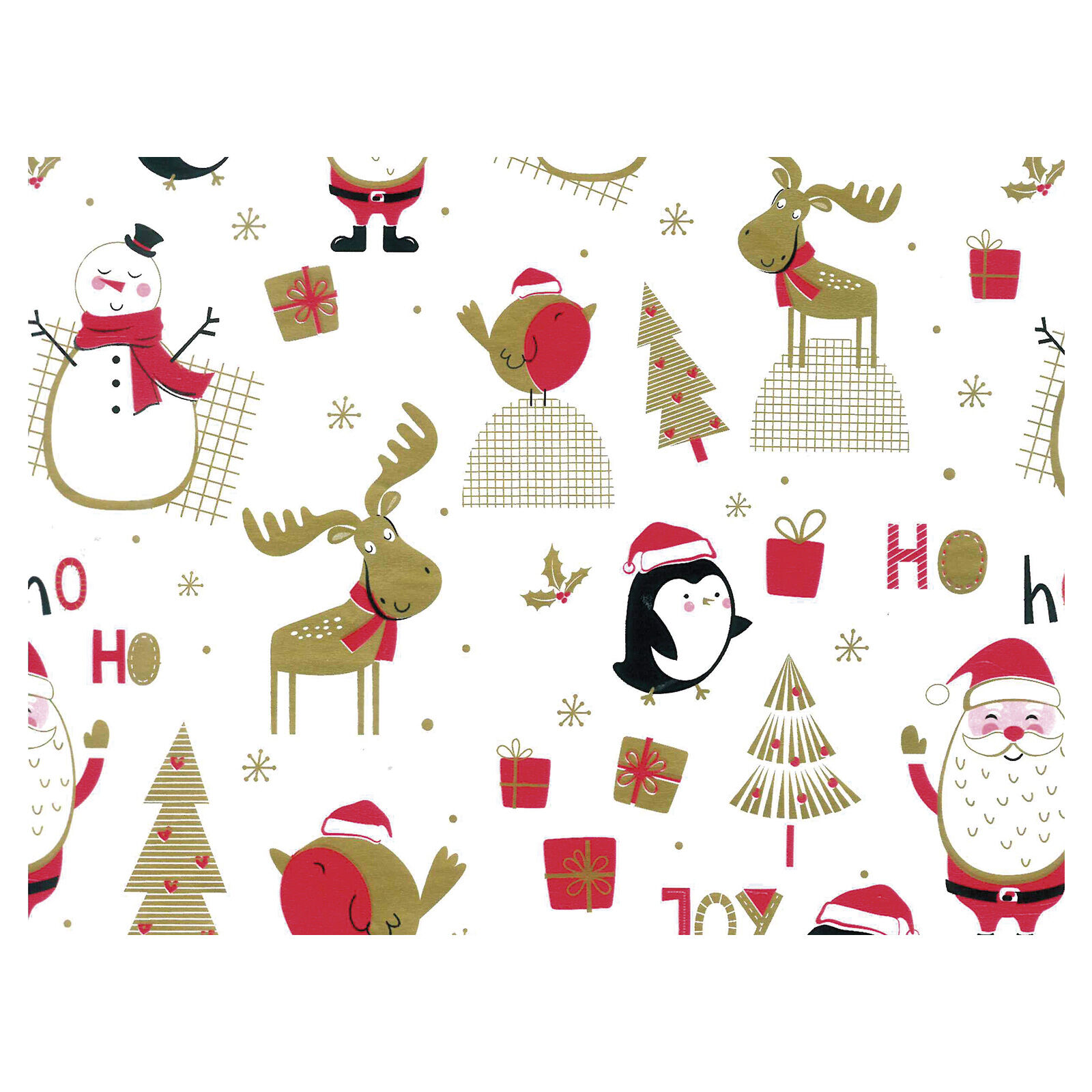 Weihnachtsgeschenkpapier, Motiv 33702, 50cm100m Geschenkpapier