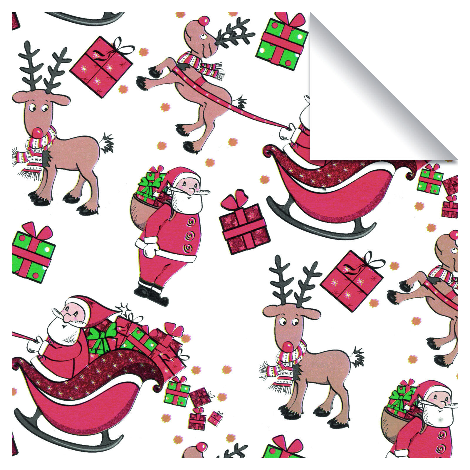 Weihnachtspapier Motiv 5902R 50cm/100m Geschenkpapier Weihnachten