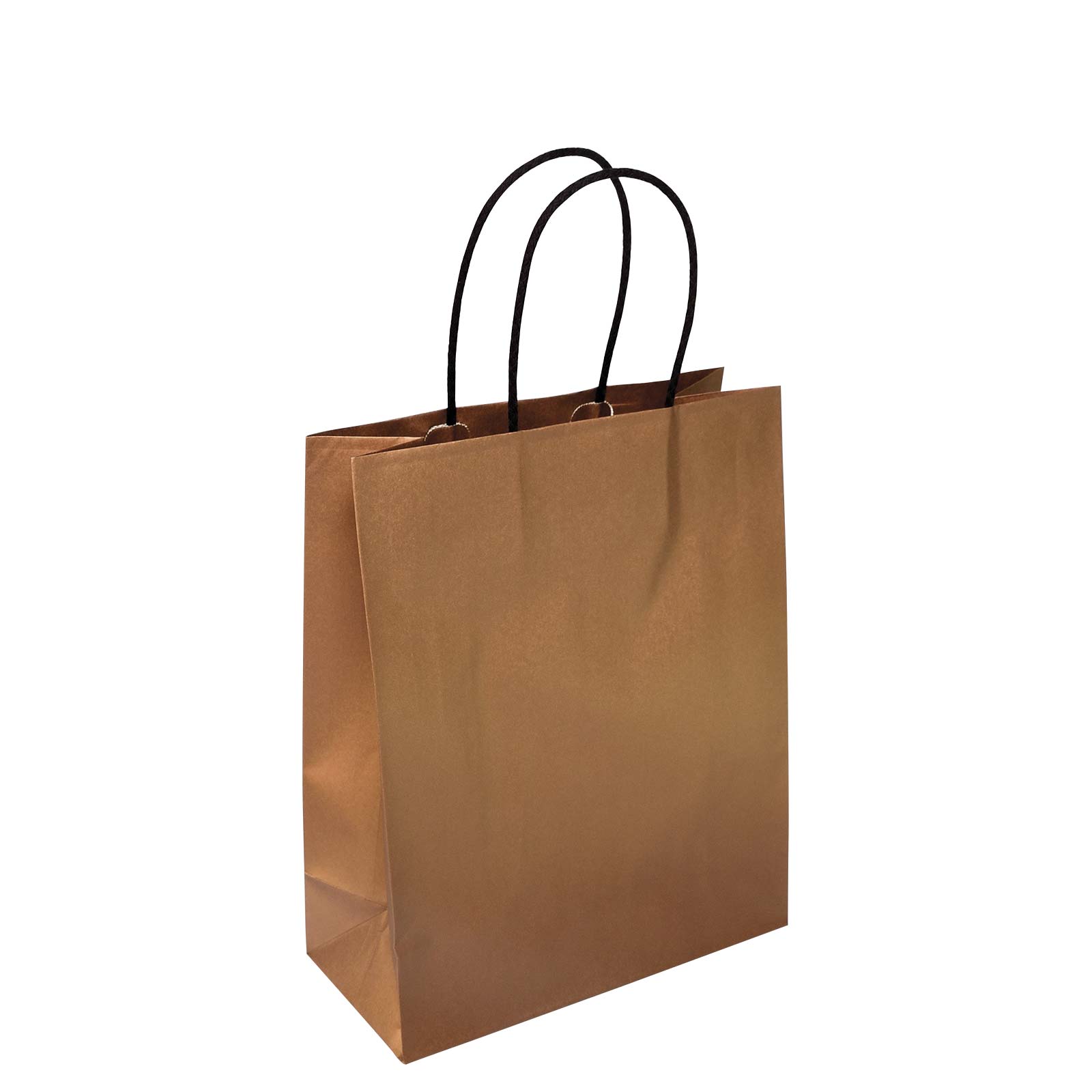 Papiertragetasche Milano Bronzo mit Textilkordel Bild 2