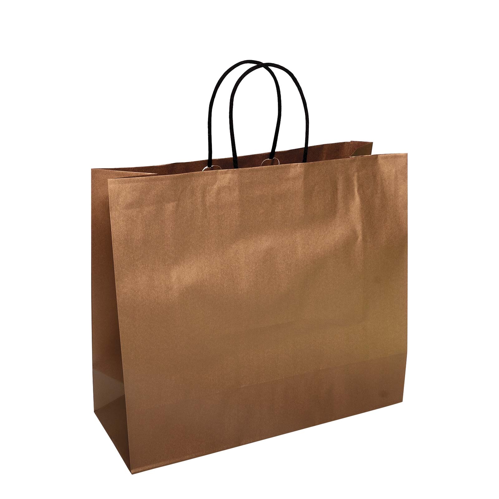 Papiertragetasche Milano Bronzo mit Textilkordel