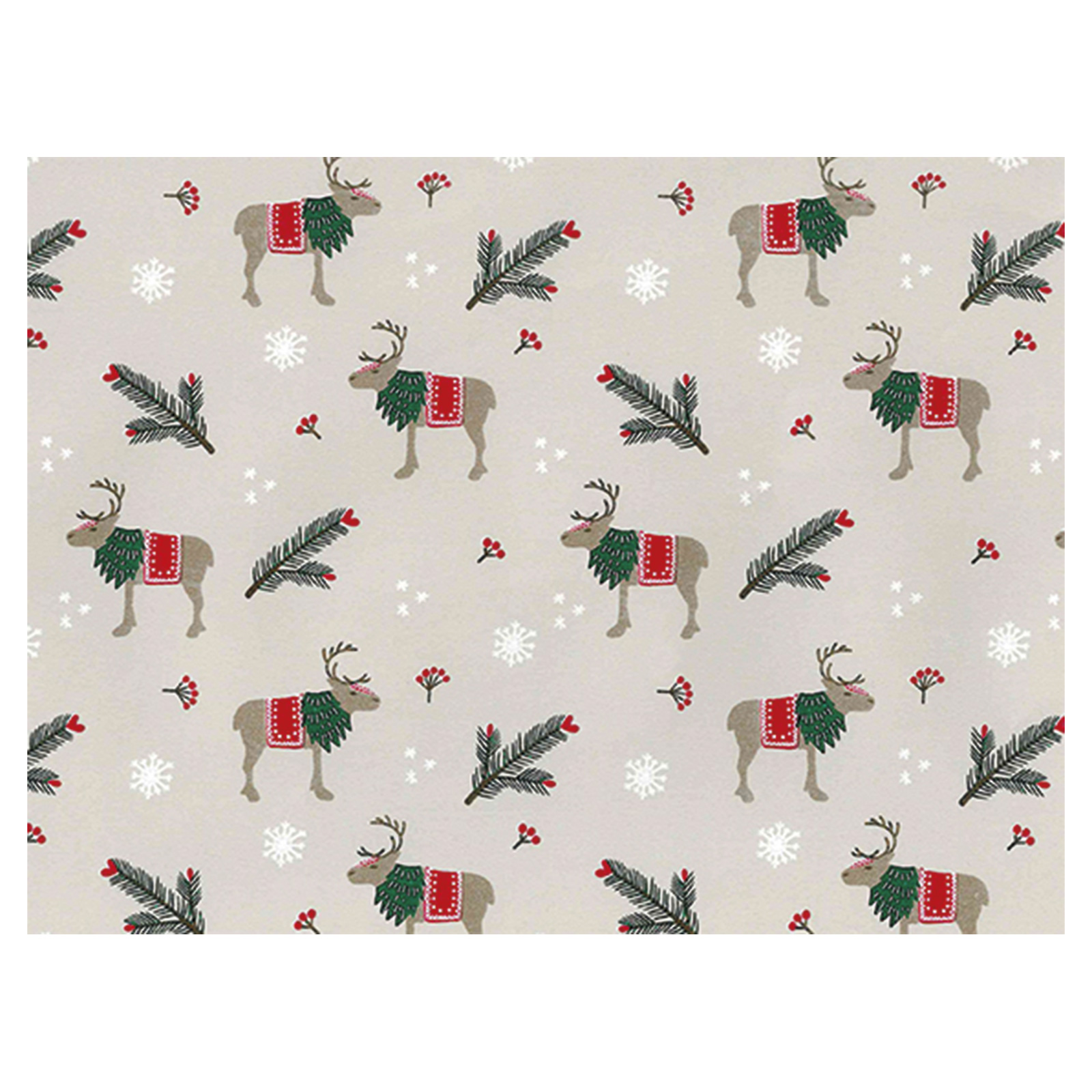 Weihnachtsgeschenkpapier Rentiere Limited, 50cm:100m