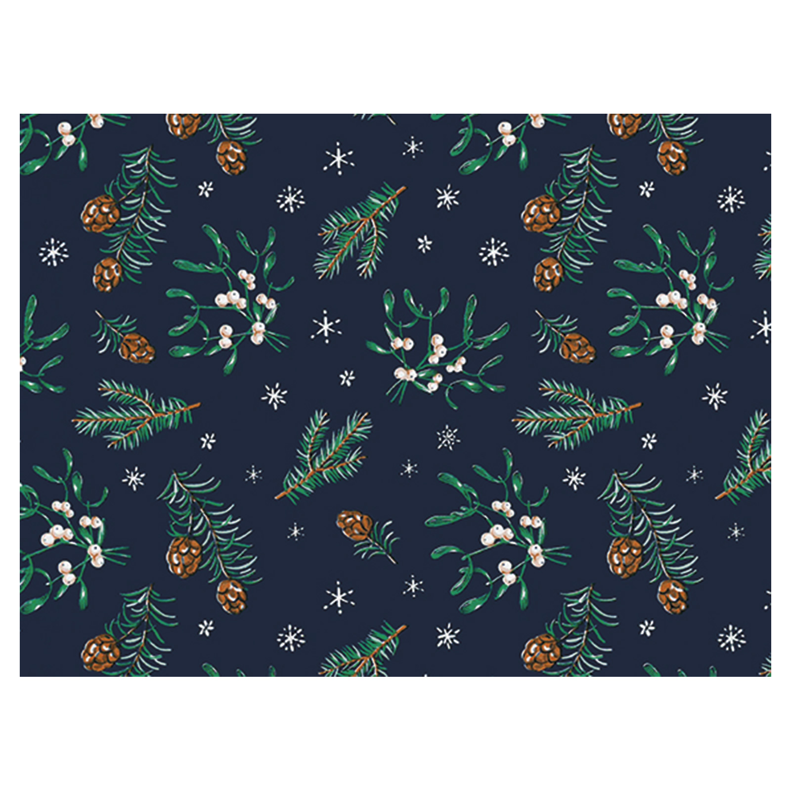 Weihnachtsgeschenkpapier Winternacht Limited, 50cm:100m