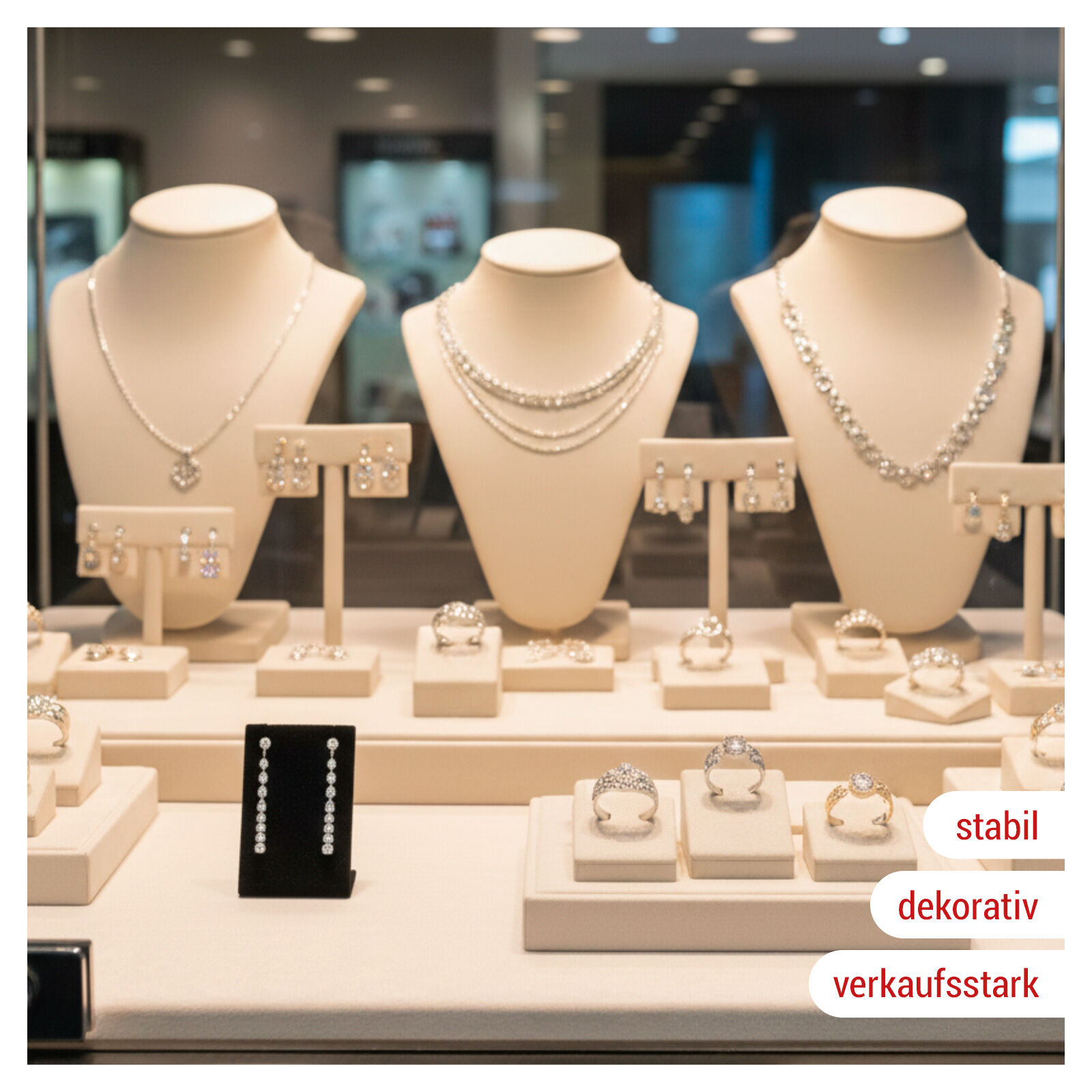 Ohringstnder schwarz beflockt Bild 2