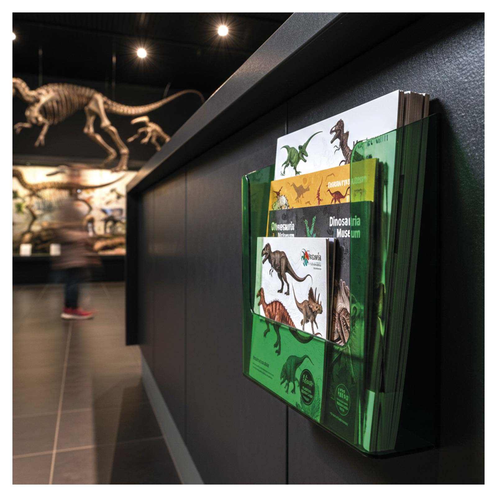 Wandprospekthalter DIN A5 gr�n transparent Bild 2