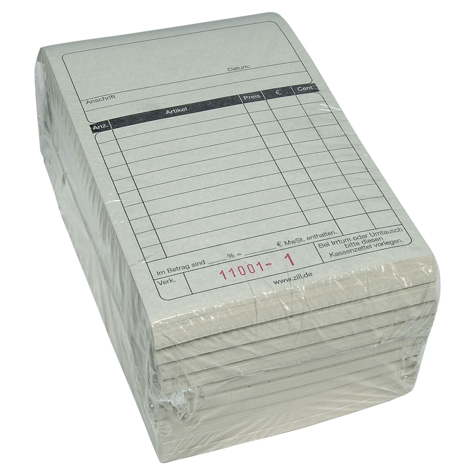 Kassenblock Zillux 2x50 Blatt mit Durchschlag Bild 4