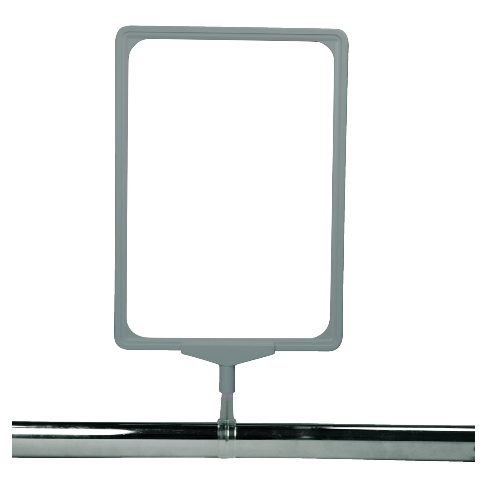Plakatrahmen mit Ovalrohrklemme