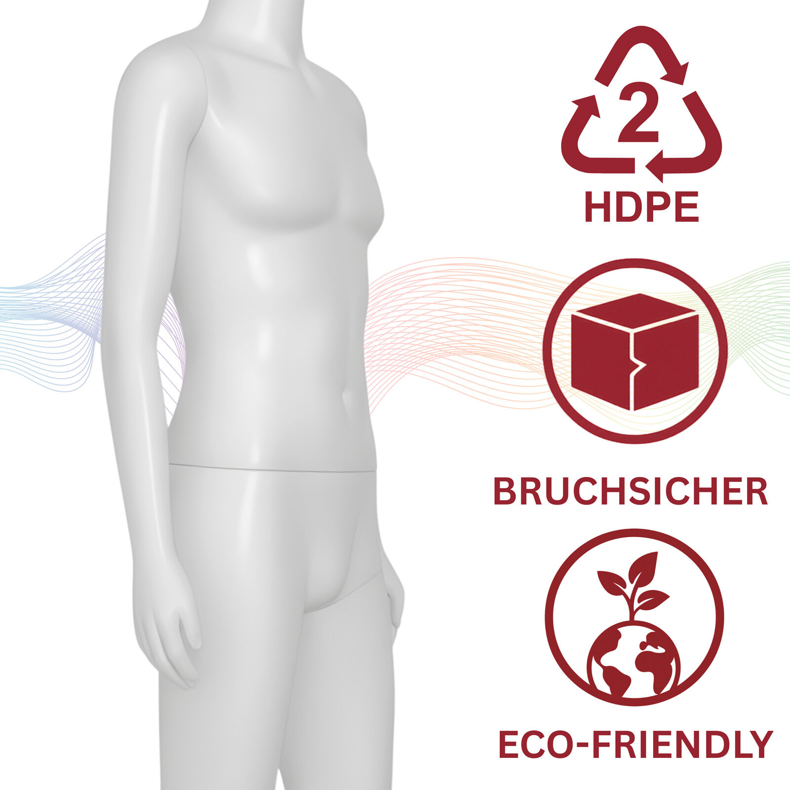 Schaufensterpuppe mnnlich kopflos, wei Bild 3