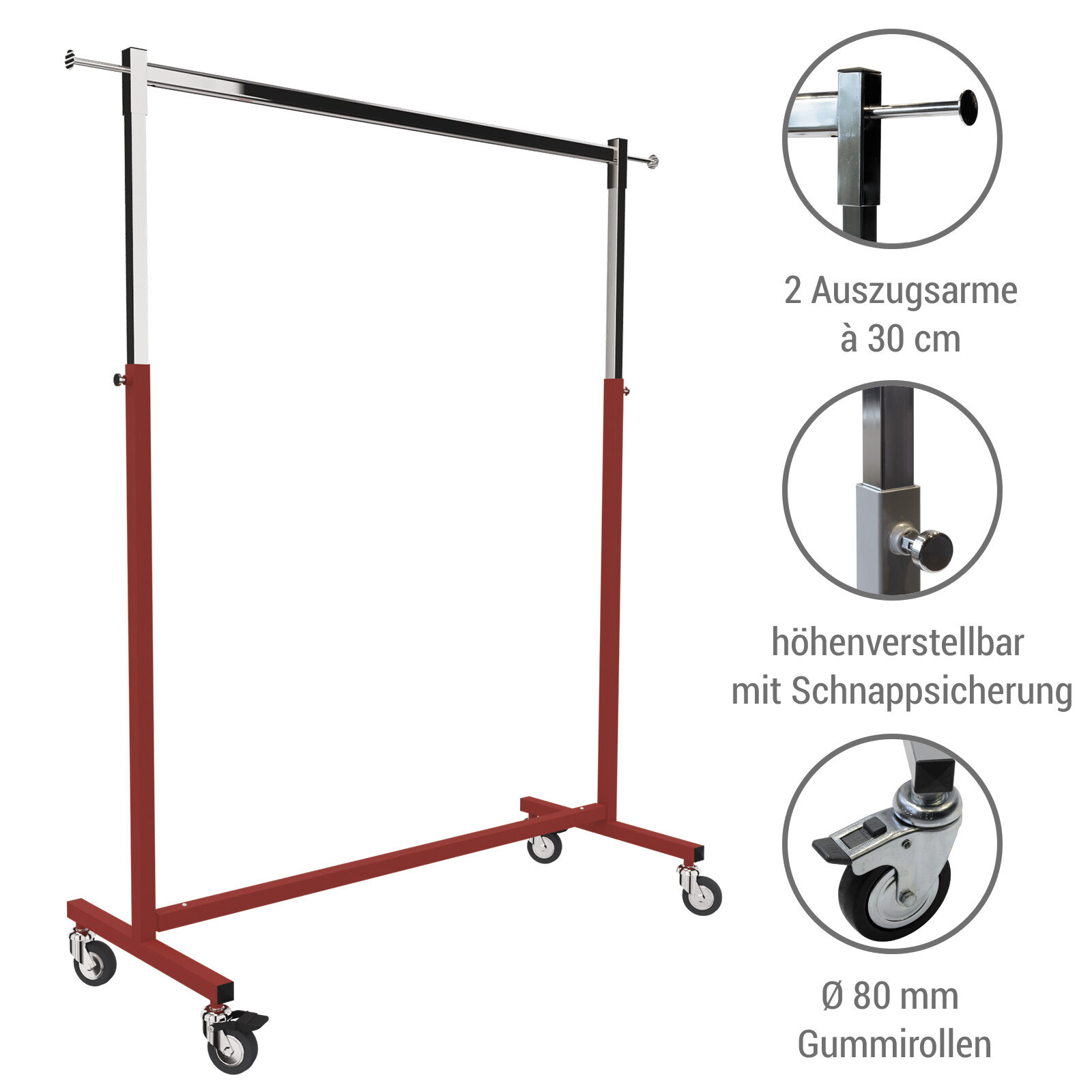 Rollstnder Sina rot Bild 4