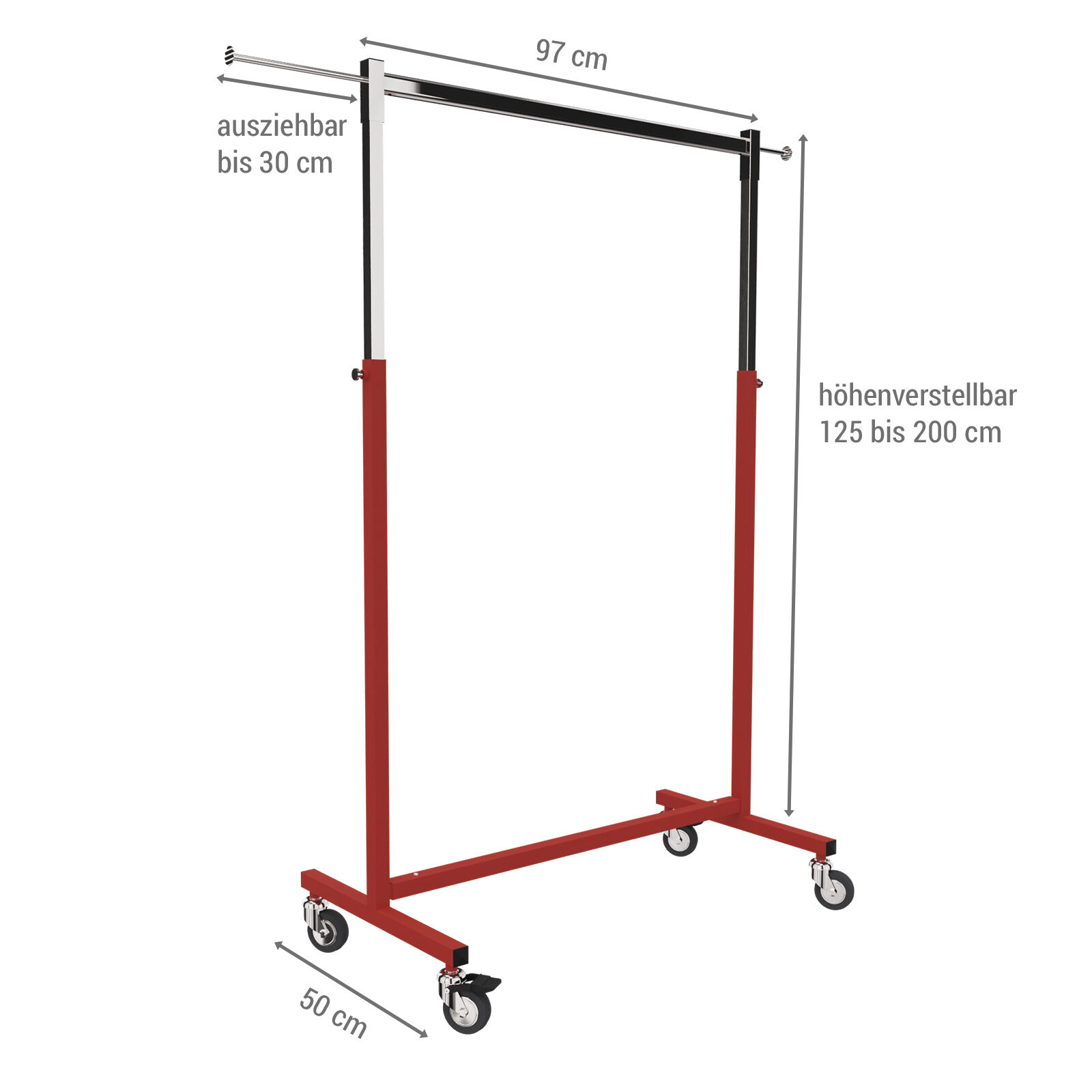 Rollstnder Sina rot Bild 5