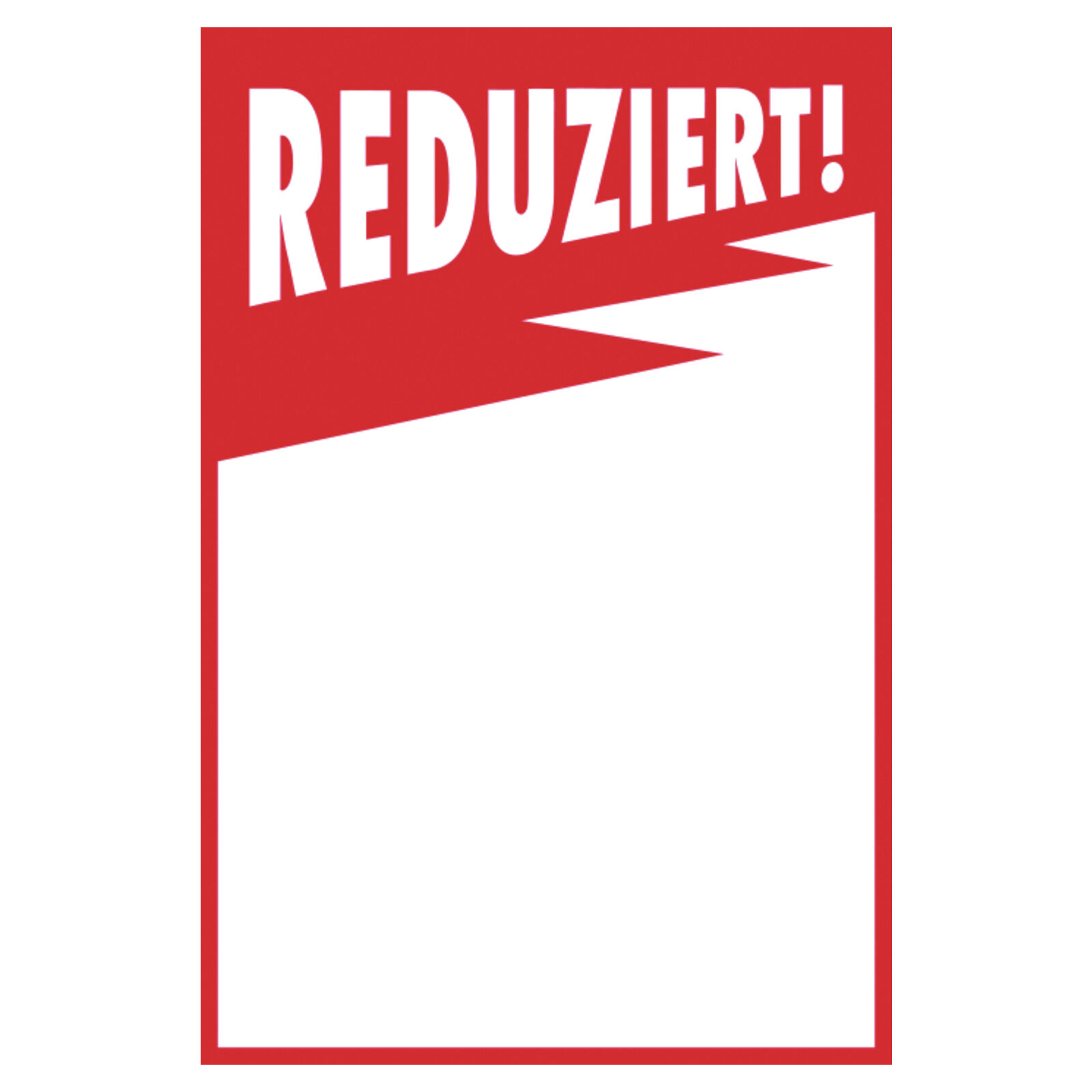 100 Preisschilder Zacken REDUZIERT!