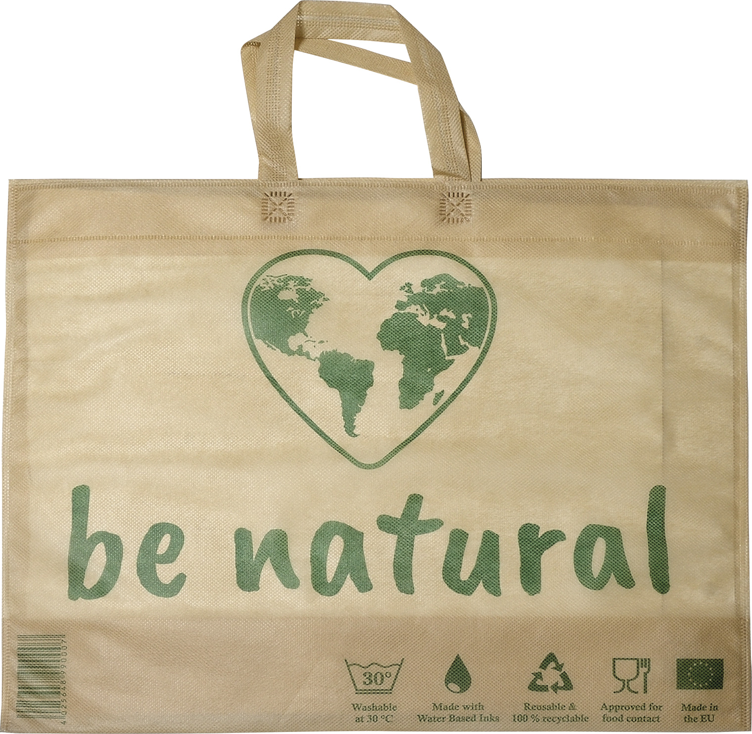 Gewebetasche PP-Vlies Be Natural 50x40+7,5 cm