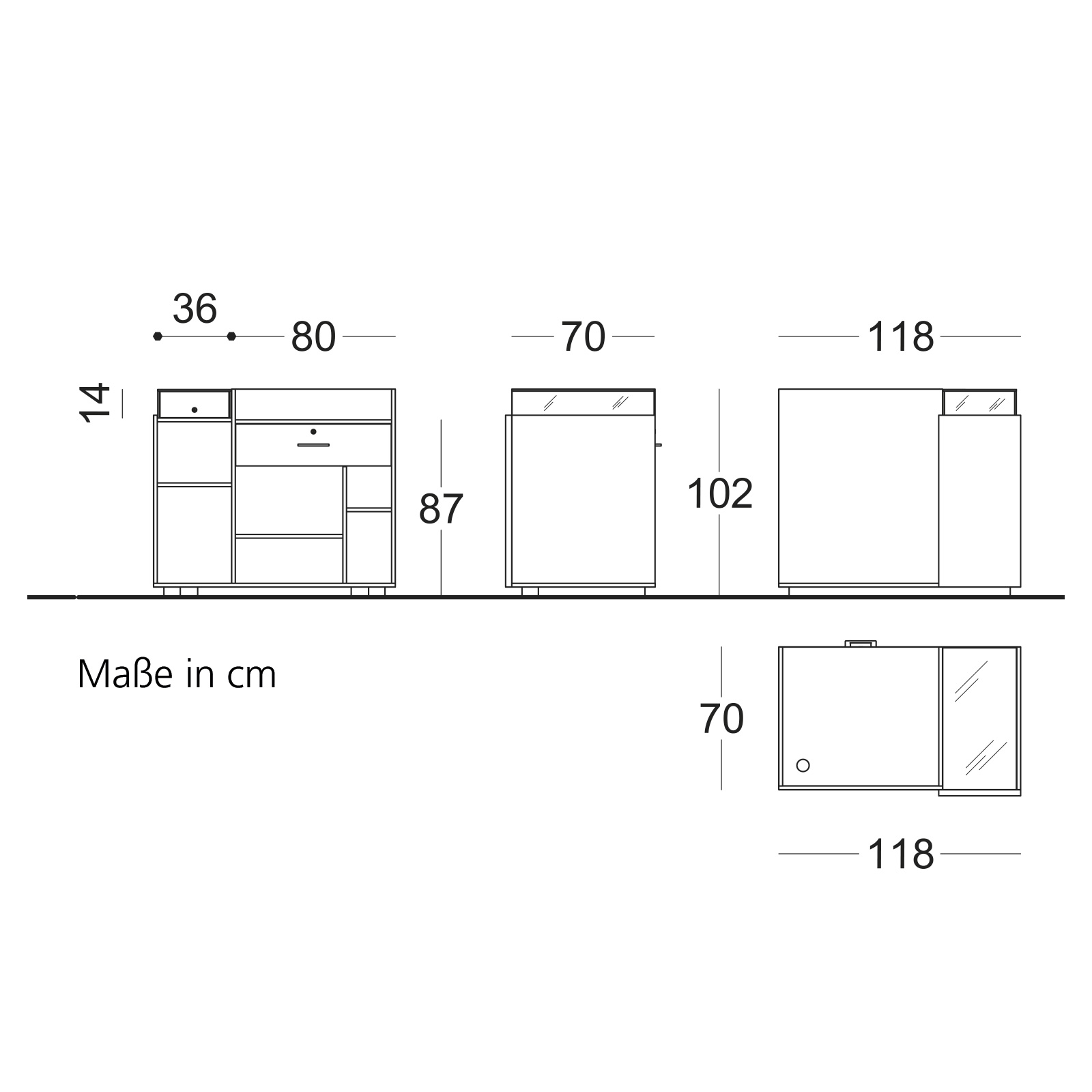 Counter Zero mit Glasvitrine Small Bild 5