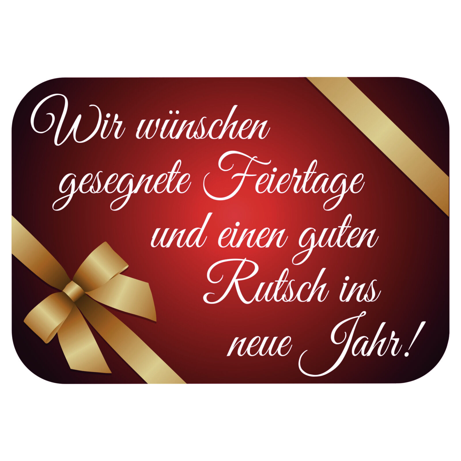 Ankleber Wir Wunschen Gesegnete Feiertage 50x35 Cm Deko Plakate Weihnachten Schaufensterdekoration Weihnachten Weihnachten Specials