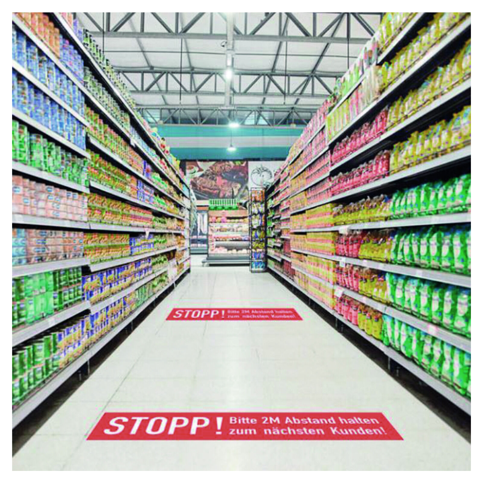 10 Plakate Abstand halten Schild DIN A1 Einzelhandel Supermarkt Hinweis 