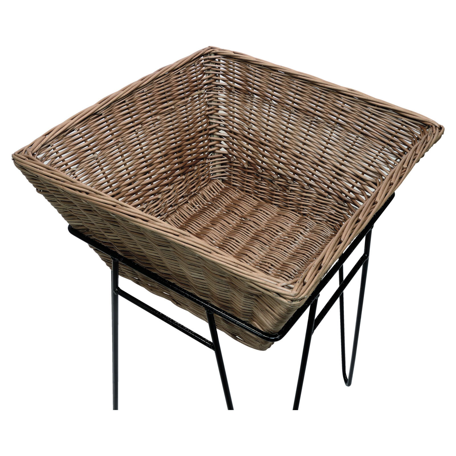 Weidenkorb eckig, 50x50x74 cm Bild 3