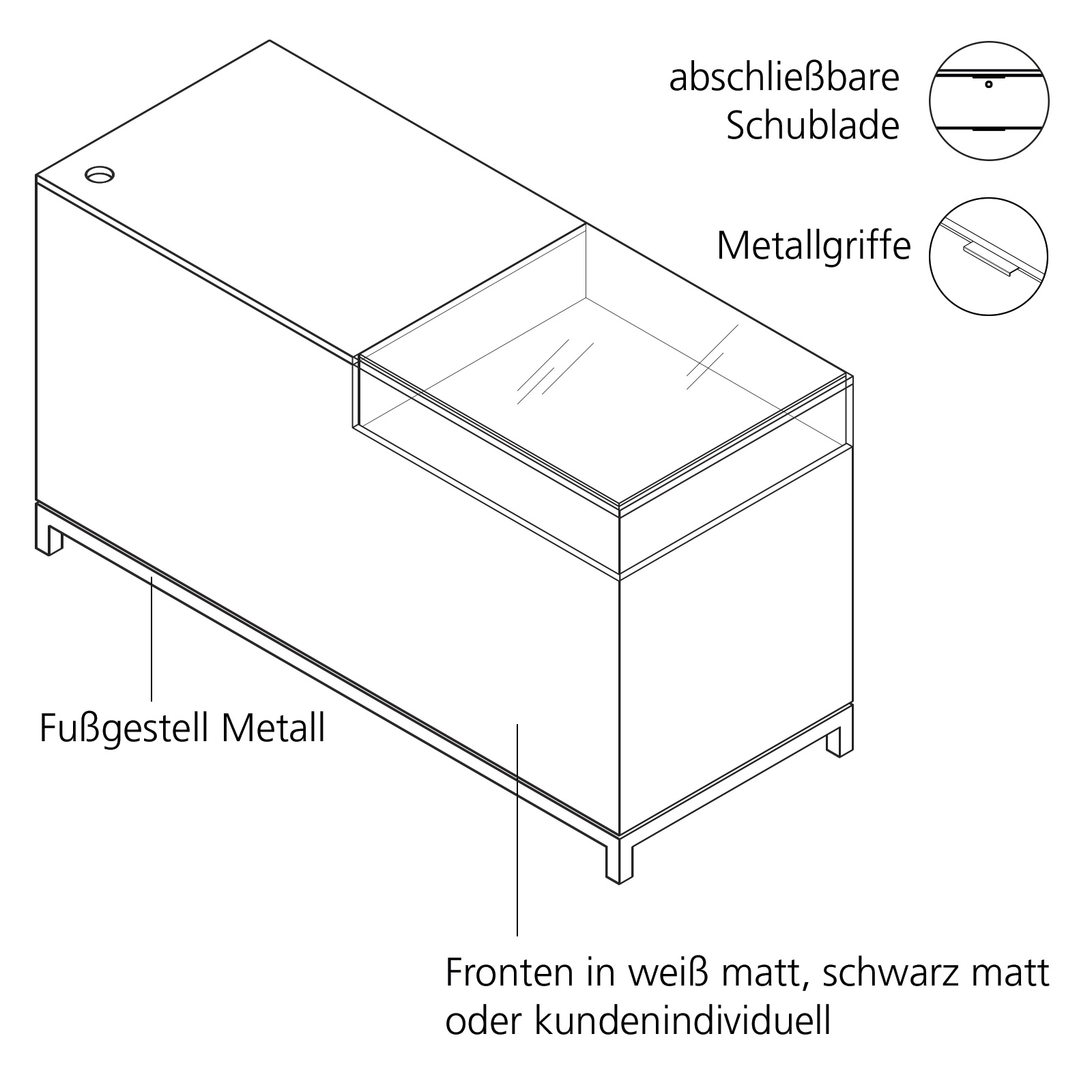 Verkaufstresen Como, mit Glashaube Bild 4