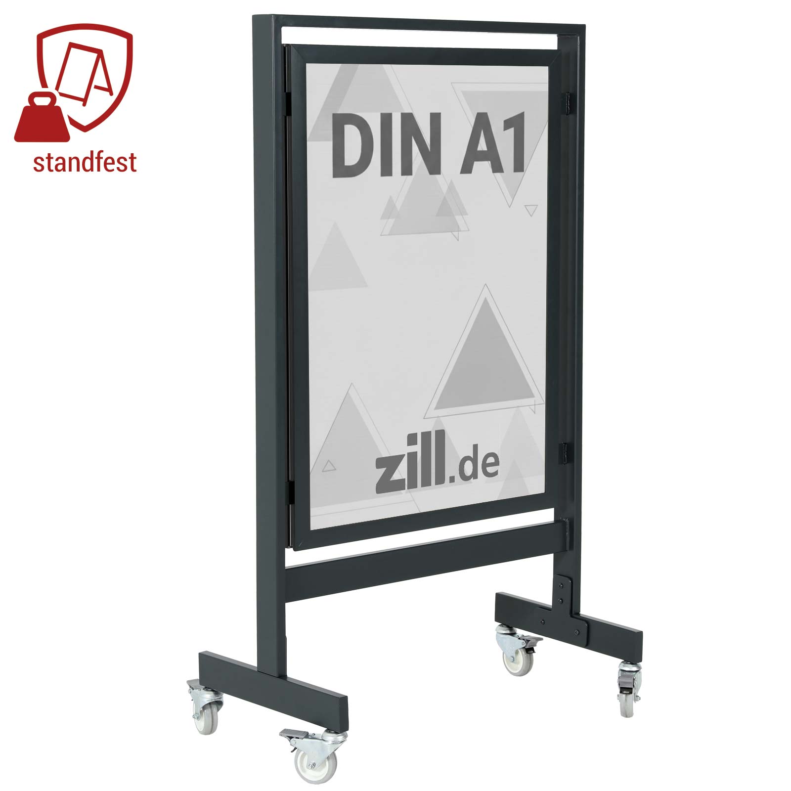 Kundenstopper Square, Plakatformat DIN A1