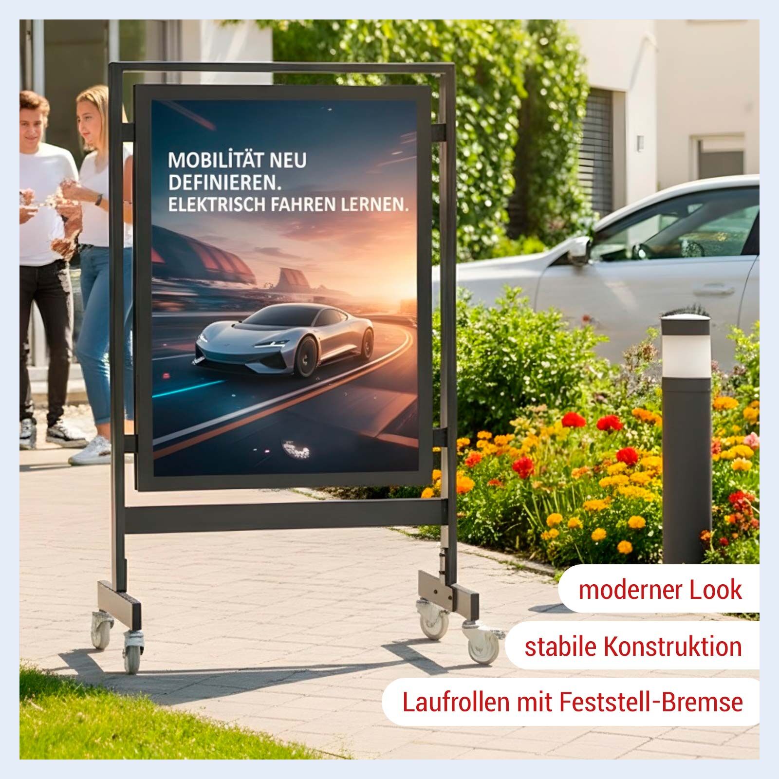 Kundenstopper Square, Plakatformat DIN A1 Bild 2