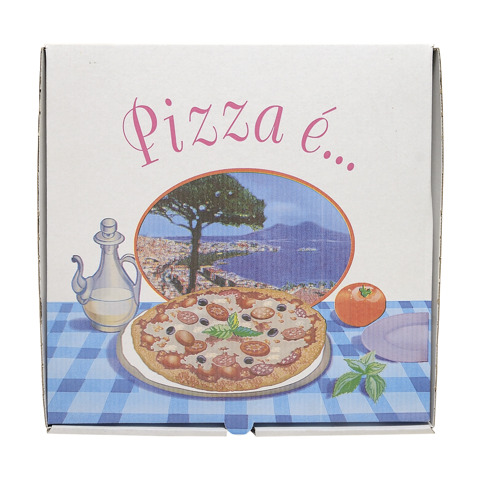 Pizzakarton 28x28x4 cm wei, VE 100 Stck Bild 2