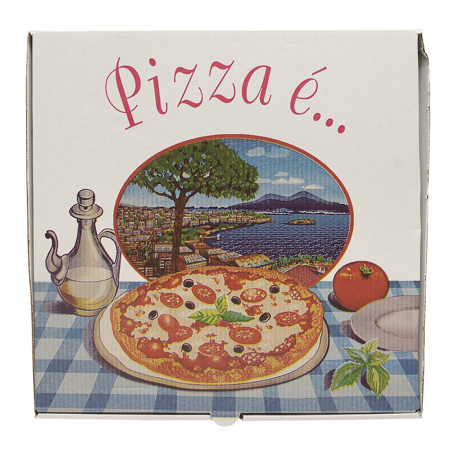 Pizzakarton 30x30x4 cm wei, VE 100 Stck Bild 2