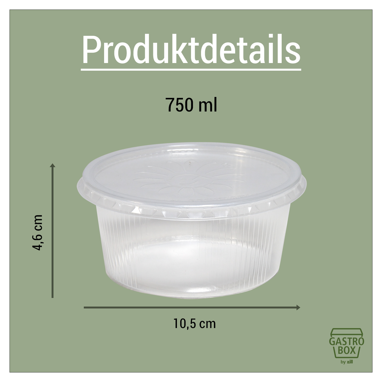 Becher mit Deckel PP rund 250cc. klar, 250St. Bild 2